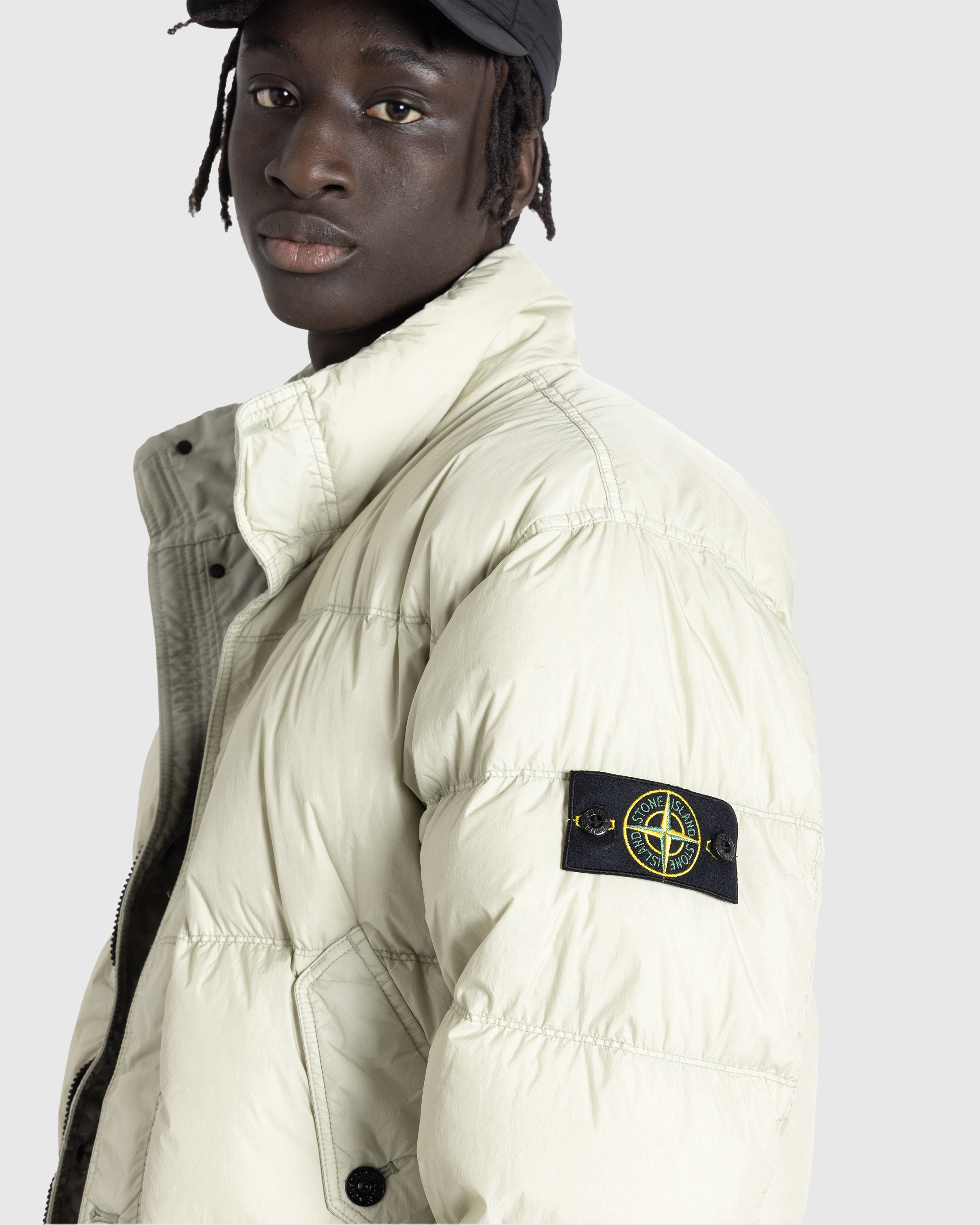 Stone Island – Real Down Jacket Plaster - Down Jackets - Beige - Image 5