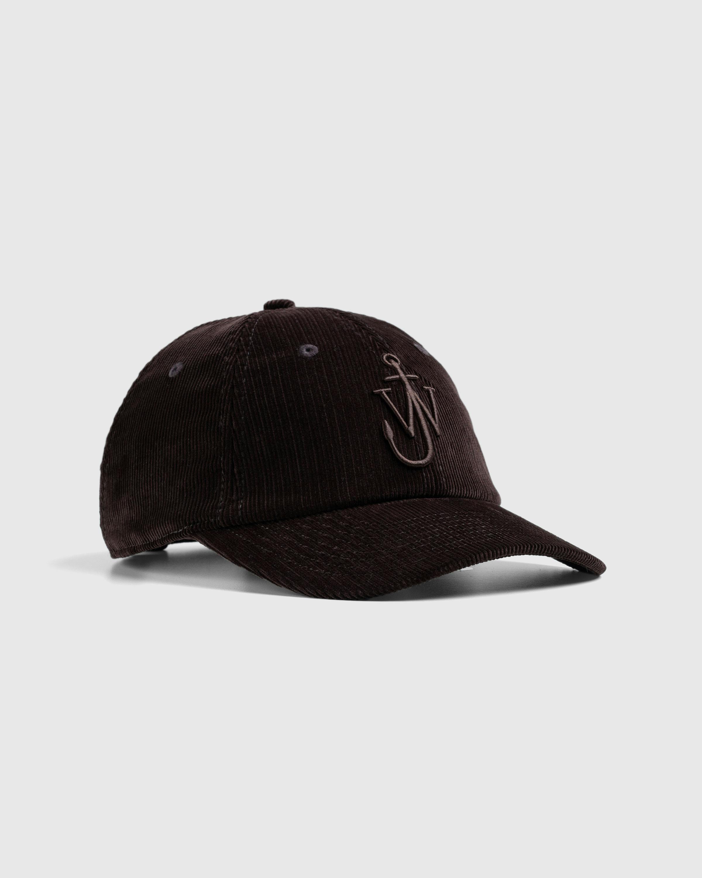 J.W. Anderson – Anchor Logo Baseball Cap Dark Brown - Caps - Brown - Image 1