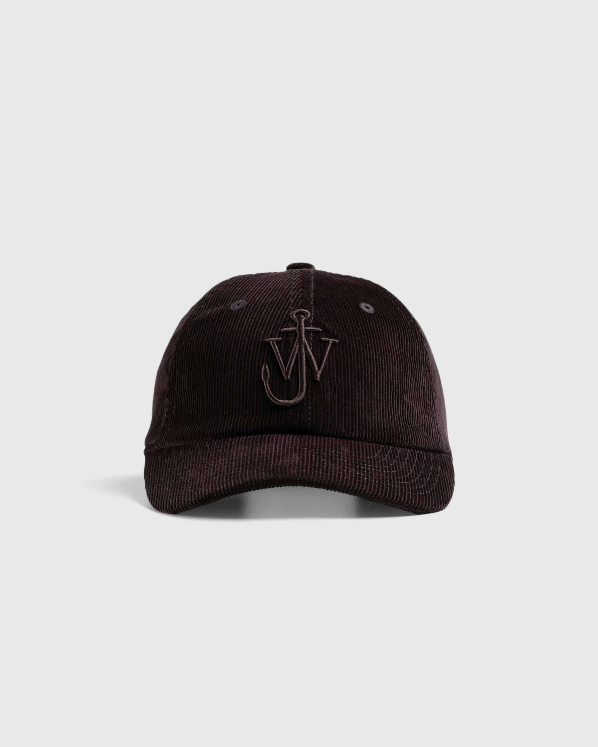 J.W. Anderson – Anchor Logo Baseball Cap Dark Brown - Caps - Brown - Image 3