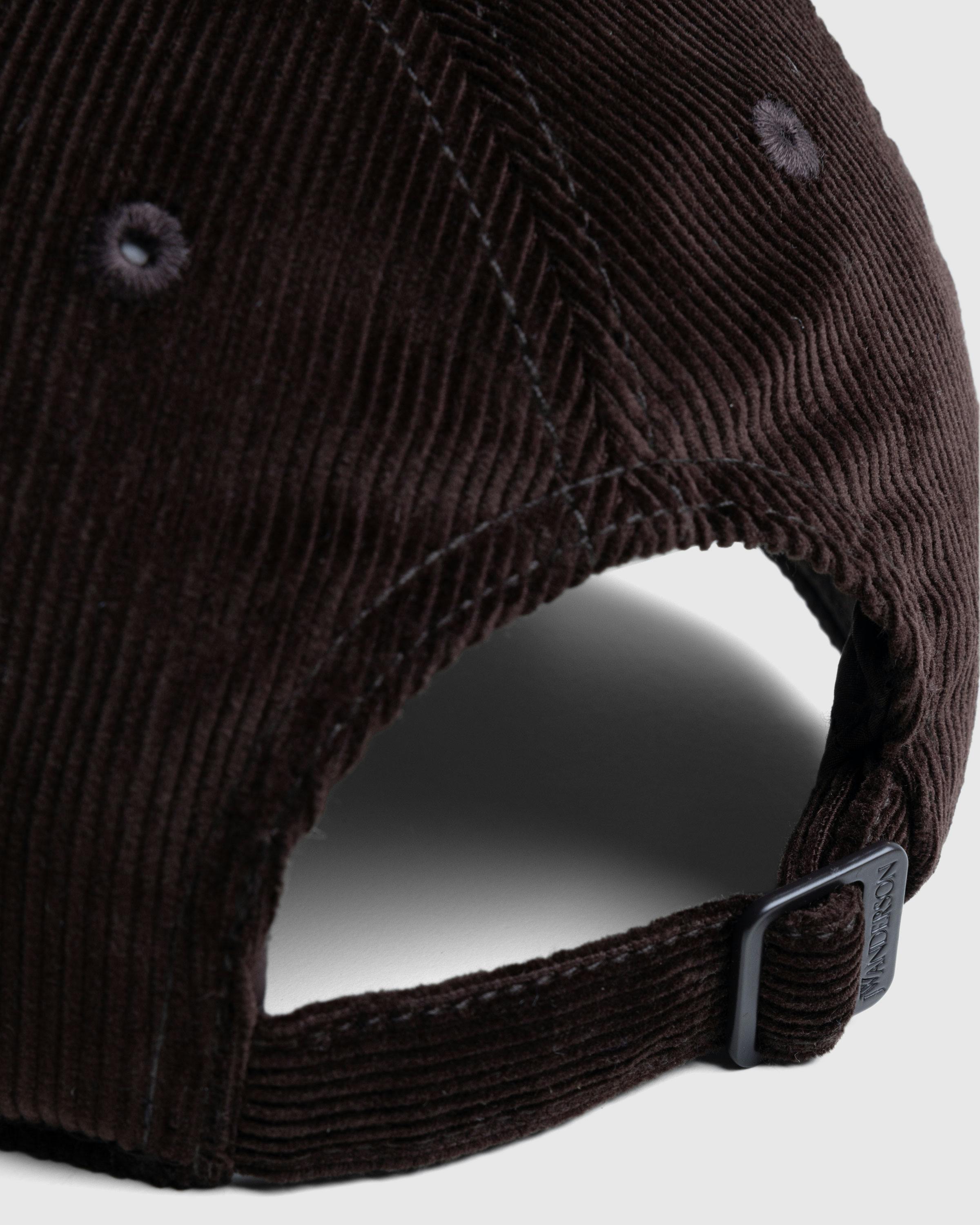 J.W. Anderson – Anchor Logo Baseball Cap Dark Brown - Caps - Brown - Image 5