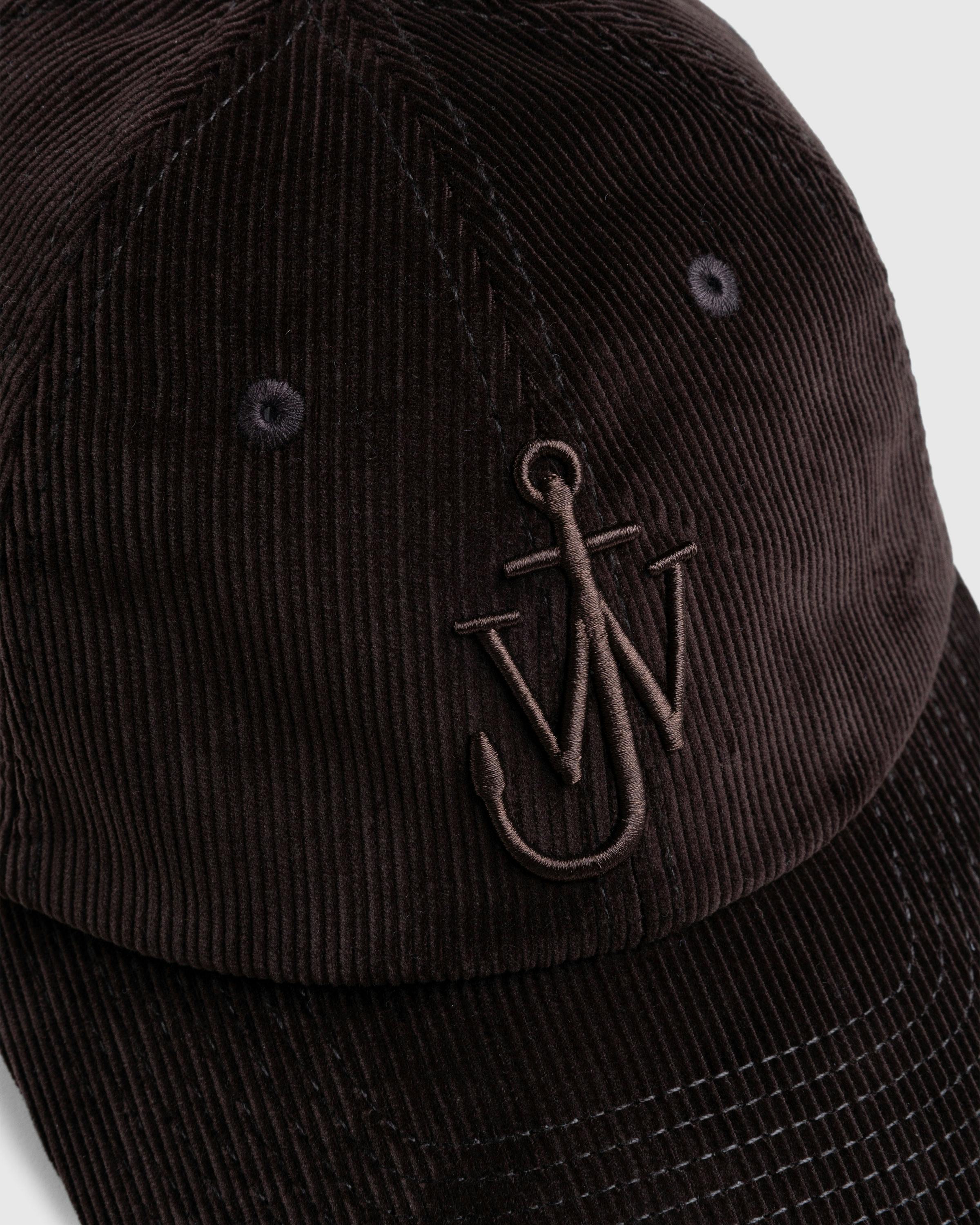 J.W. Anderson – Anchor Logo Baseball Cap Dark Brown - Caps - Brown - Image 6