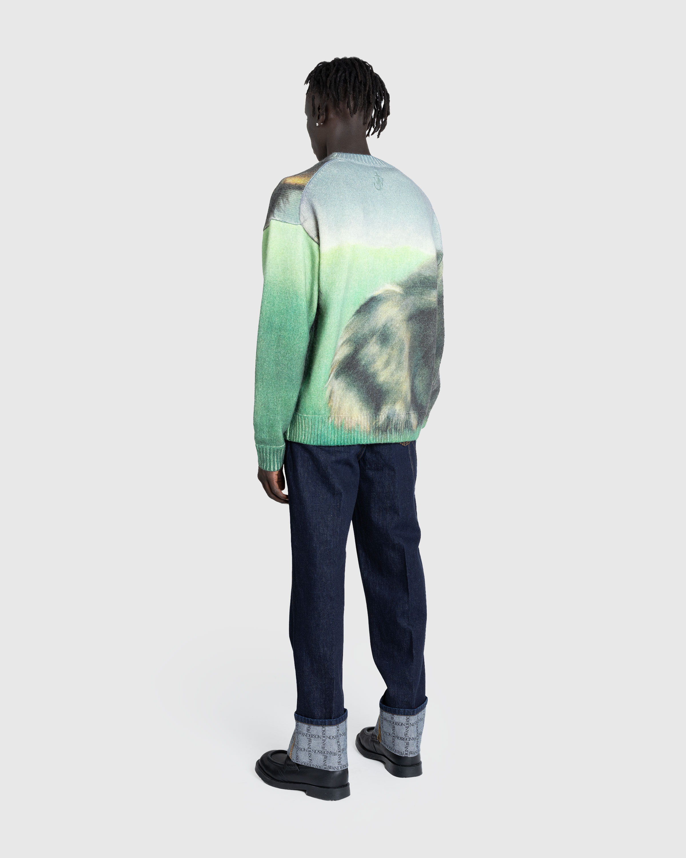 J.W. Anderson – Printed Sweater Emerald - Crewnecks - Green - Image 4