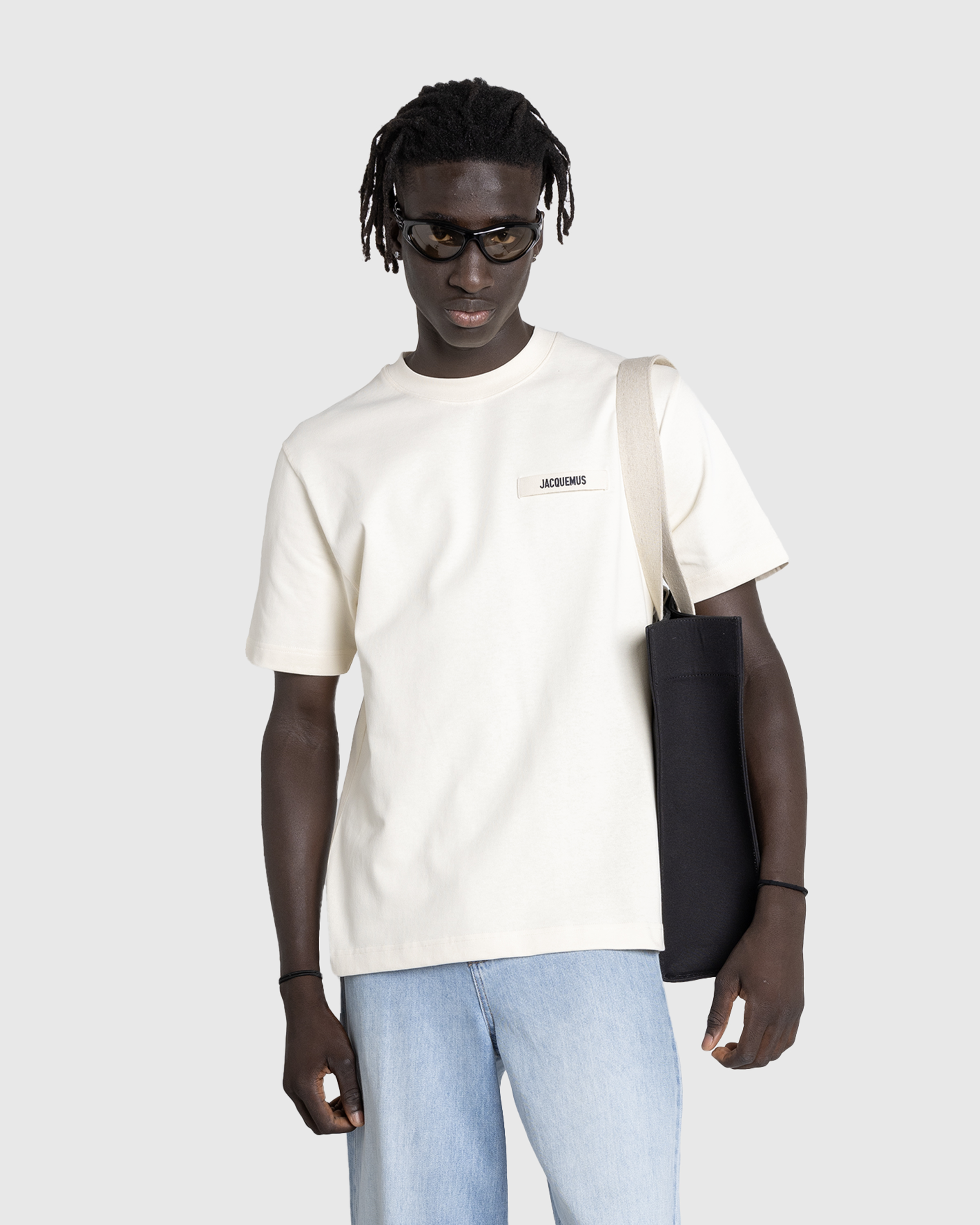 JACQUEMUS – Le T-Shirt Gros Grain Beige - T-Shirts - Beige - Image 2