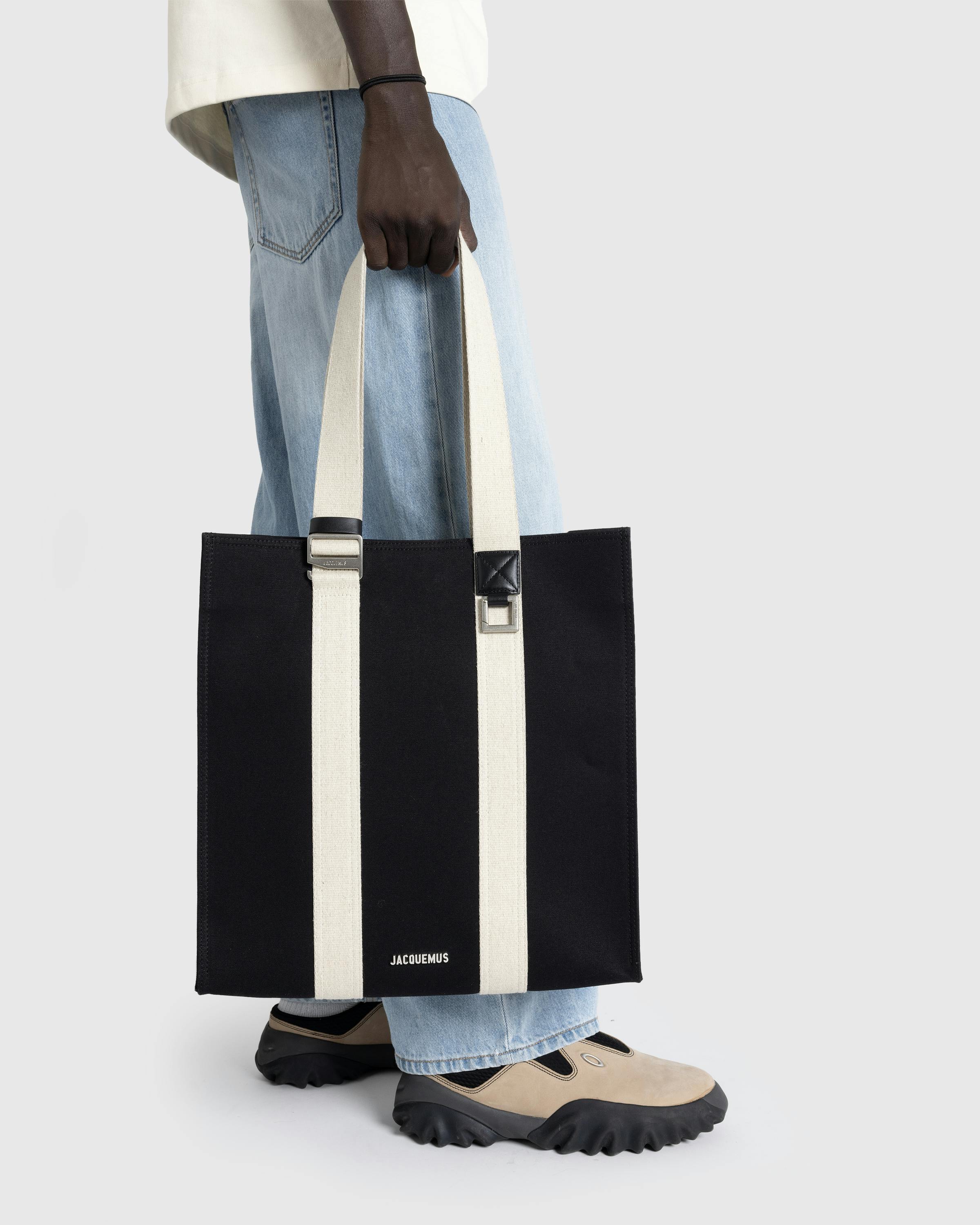 JACQUEMUS – Le Cabas Cuerda Black - Tote Bags - Black - Image 2