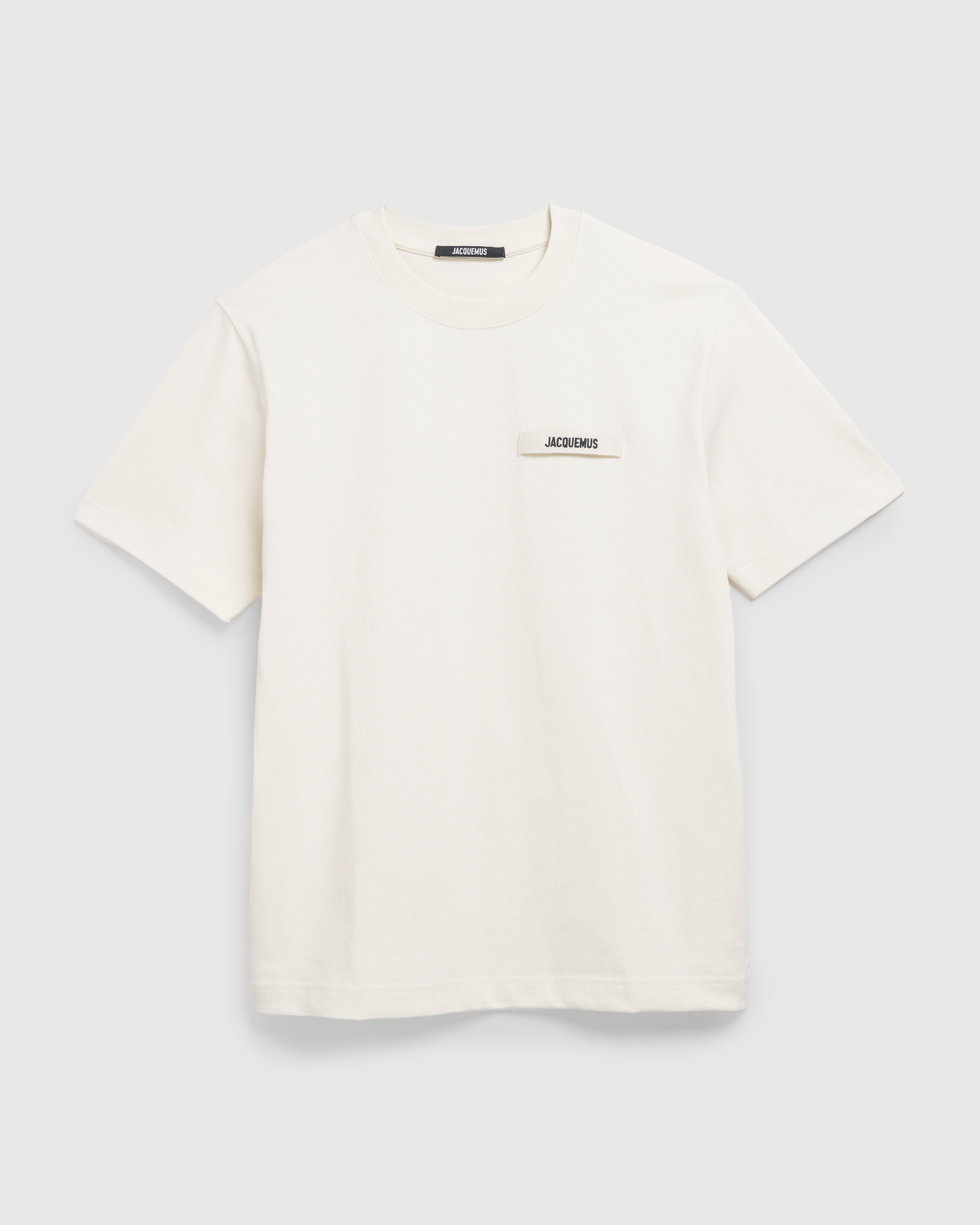 JACQUEMUS – Le T-Shirt Gros Grain Beige - T-Shirts - Beige - Image 1