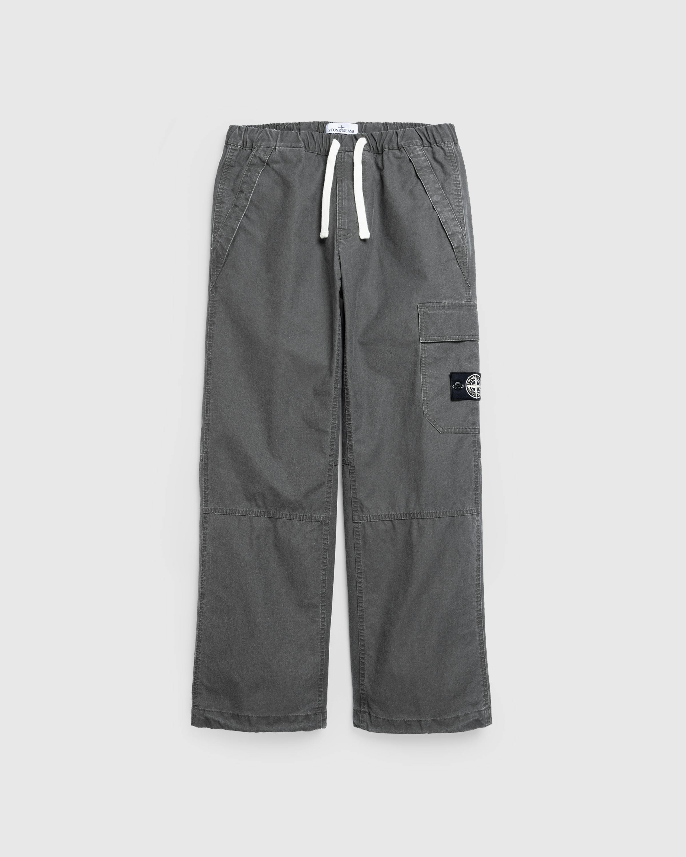 Stone Island – Drawstring Pants Lead Grey - Active Pants - Grey - Image 1