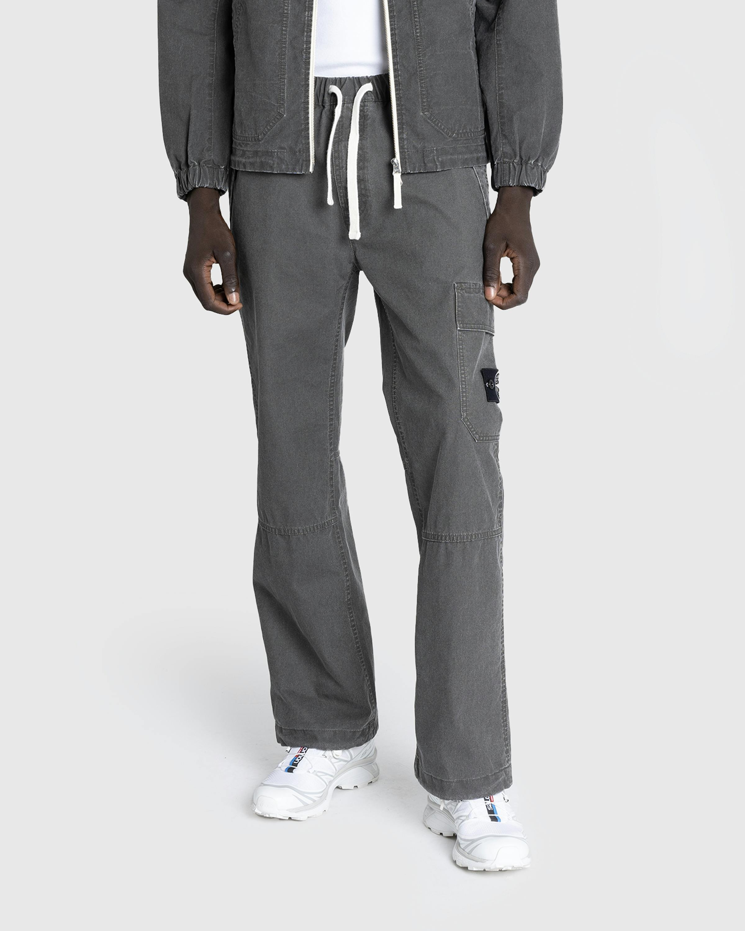 Stone Island – Drawstring Pants Lead Grey - Cargo Pants - Grey - Image 2