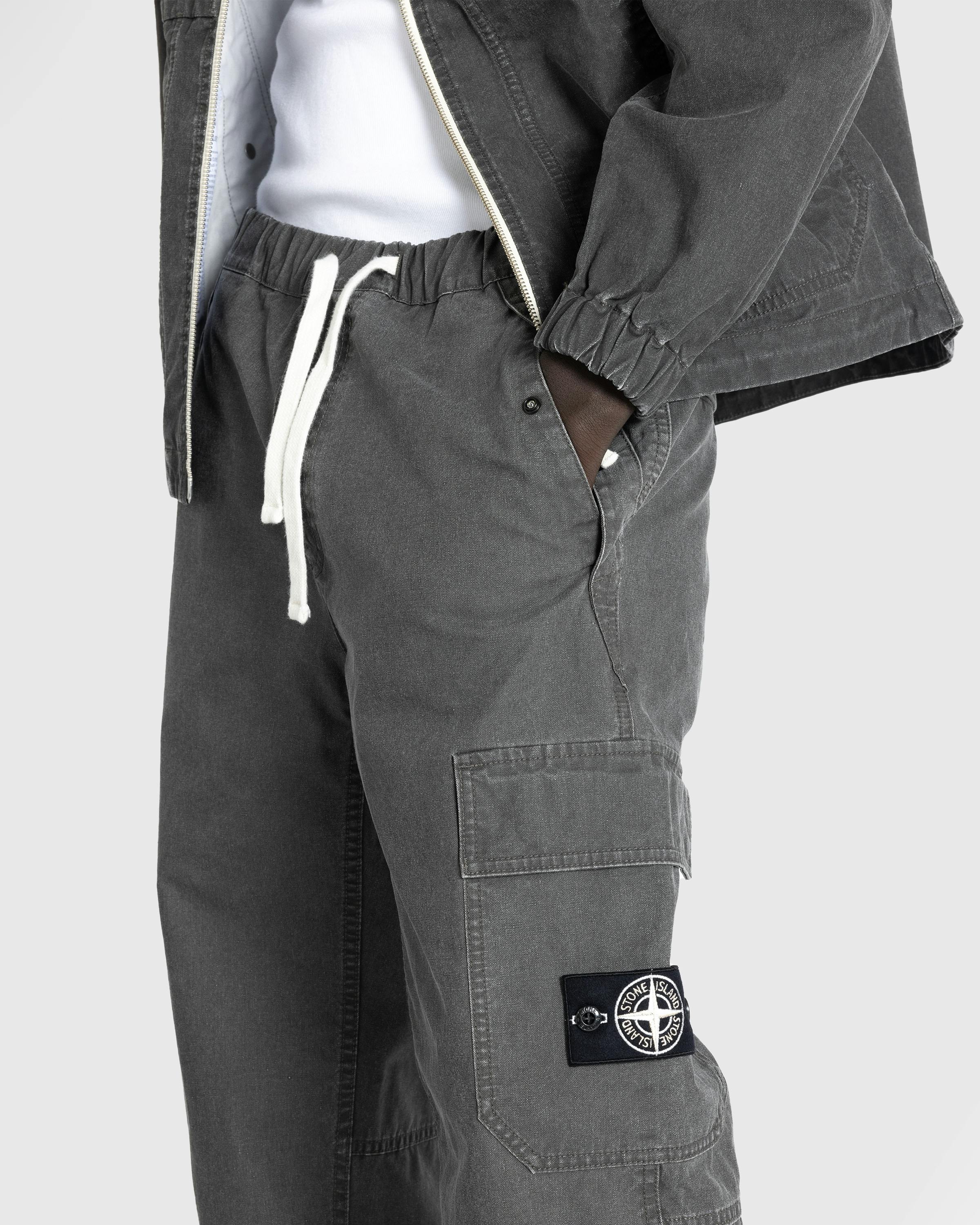 Stone Island – Drawstring Pants Lead Grey - Active Pants - Grey - Image 5