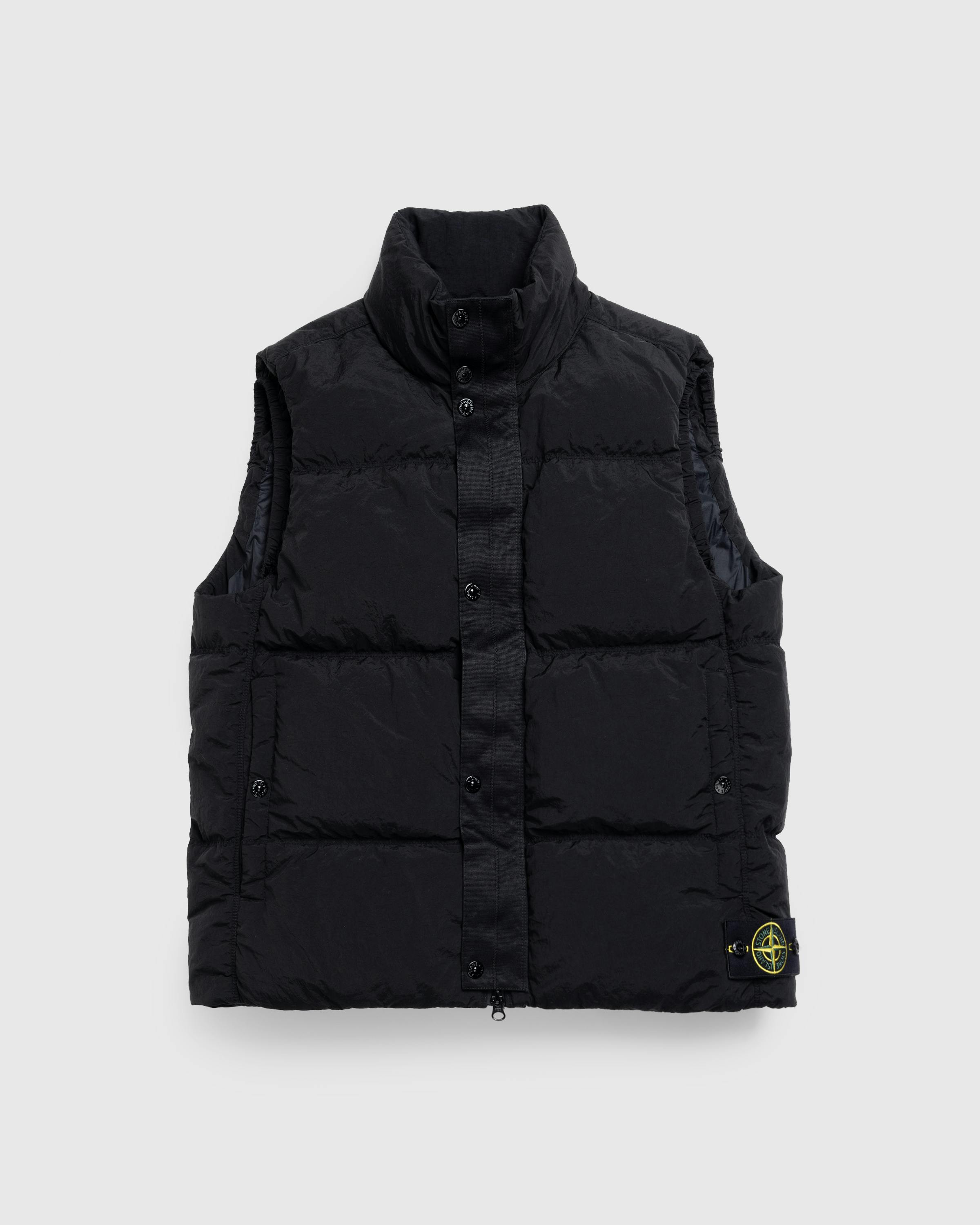 Stone Island – Real Down Vest Black - Vests - Black - Image 1