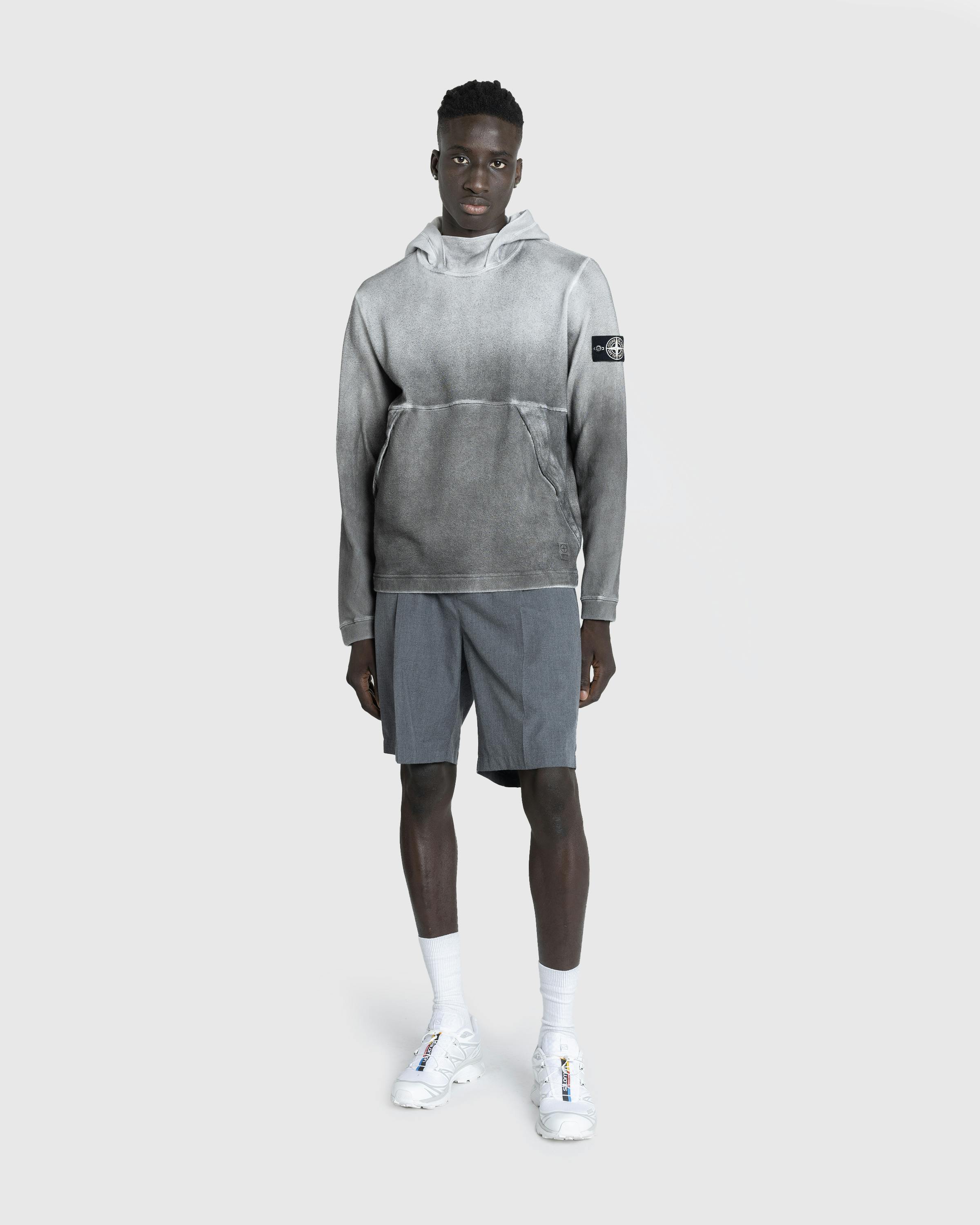 Stone Island – Hooded Sweatshirt Lead Grey - Hoodies - Grey - Image 3