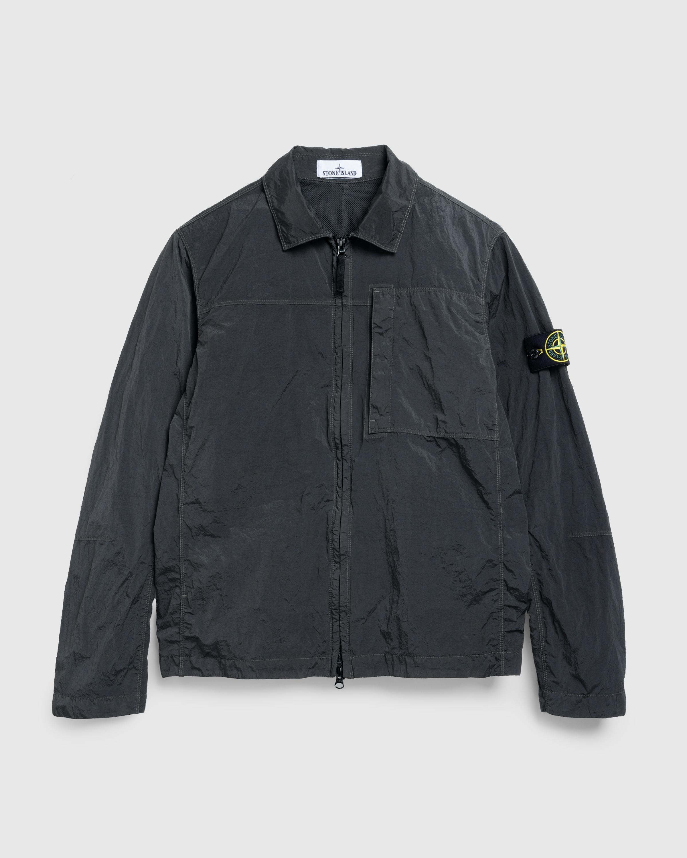 Stone Island – Nylon Metal Overshirt Lead Grey - Overshirt - Grey - Image 1