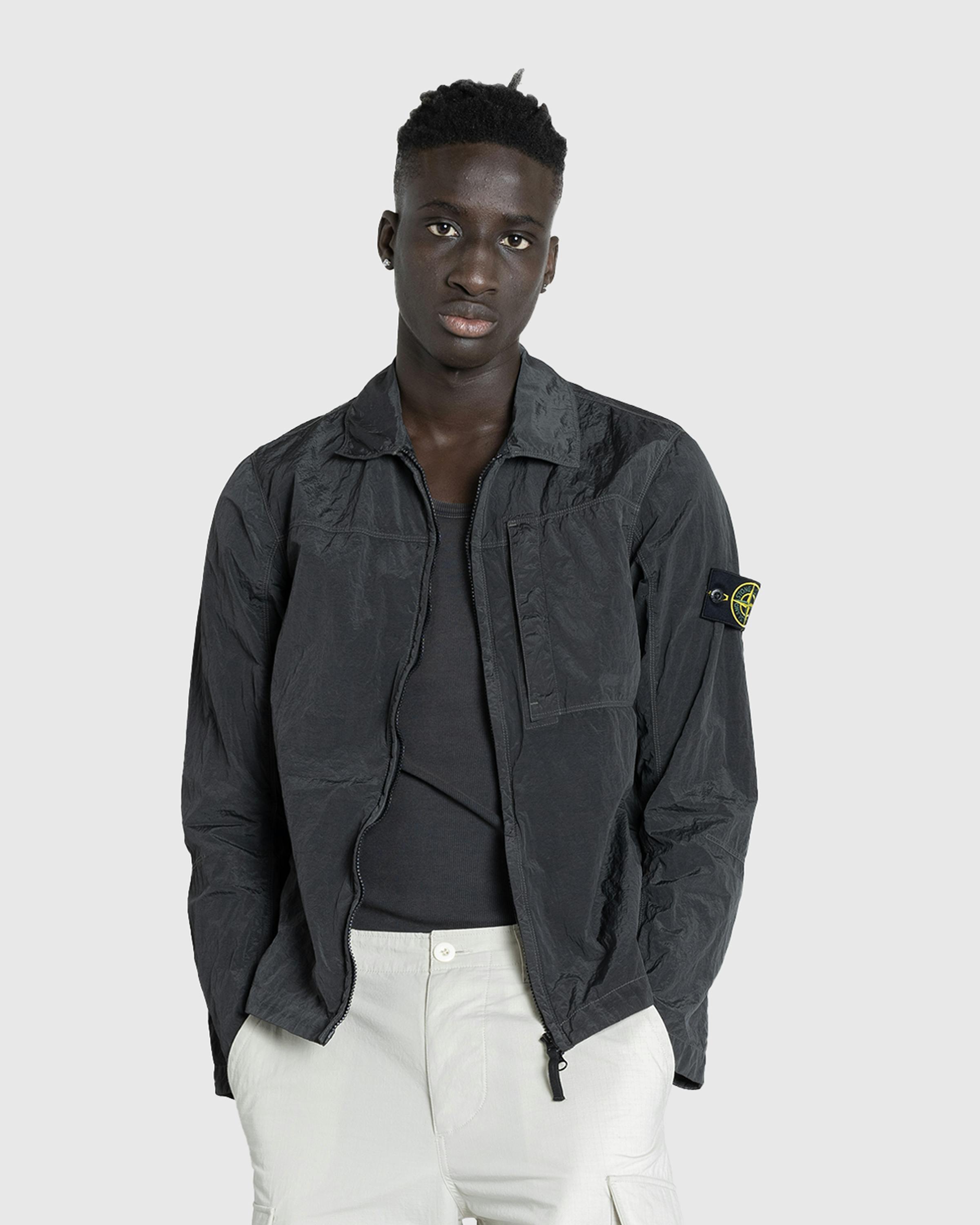 Stone Island – Nylon Metal Overshirt Lead Grey - Overshirt - Grey - Image 2