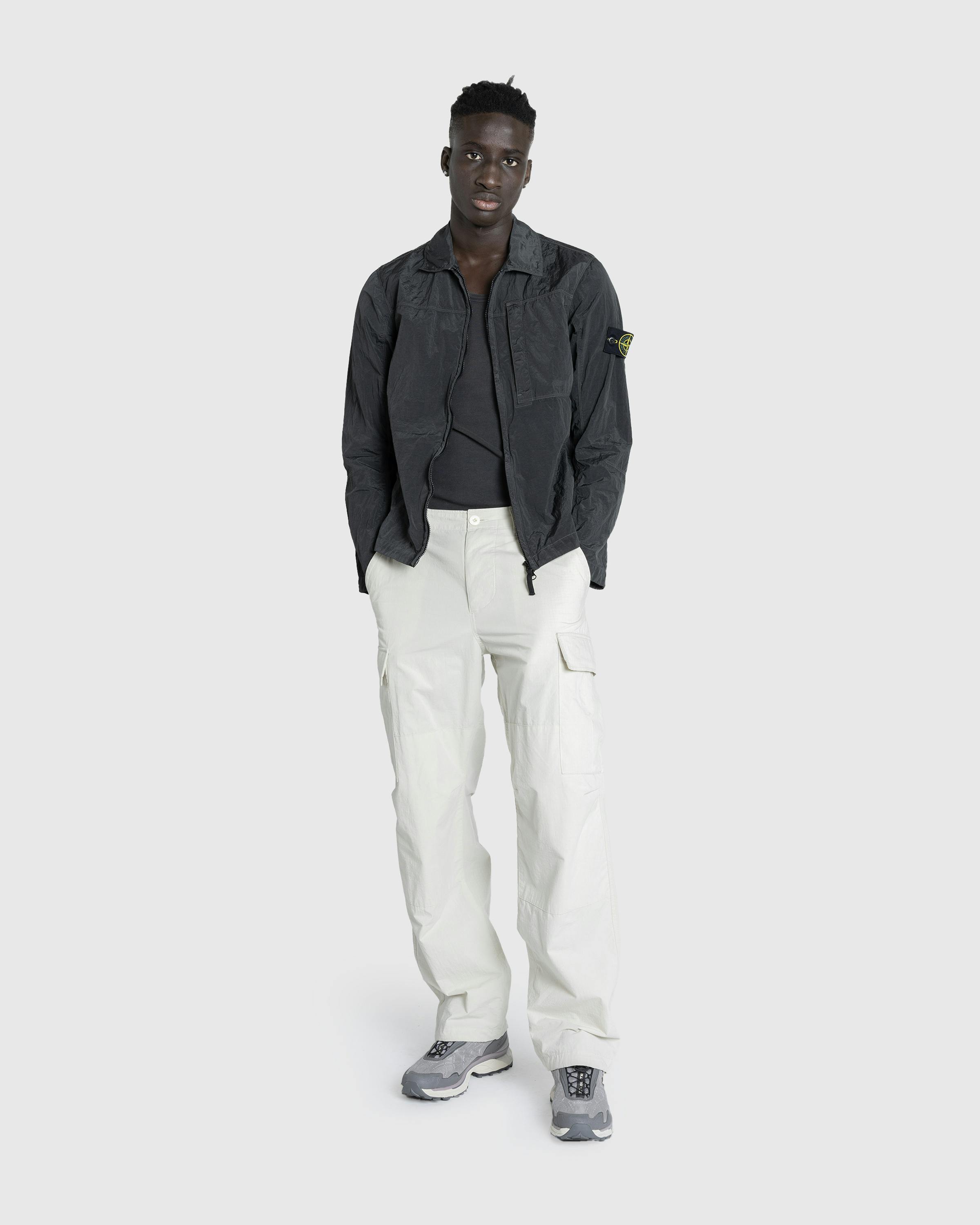 Stone Island – Nylon Metal Overshirt Lead Grey - Overshirt - Grey - Image 3