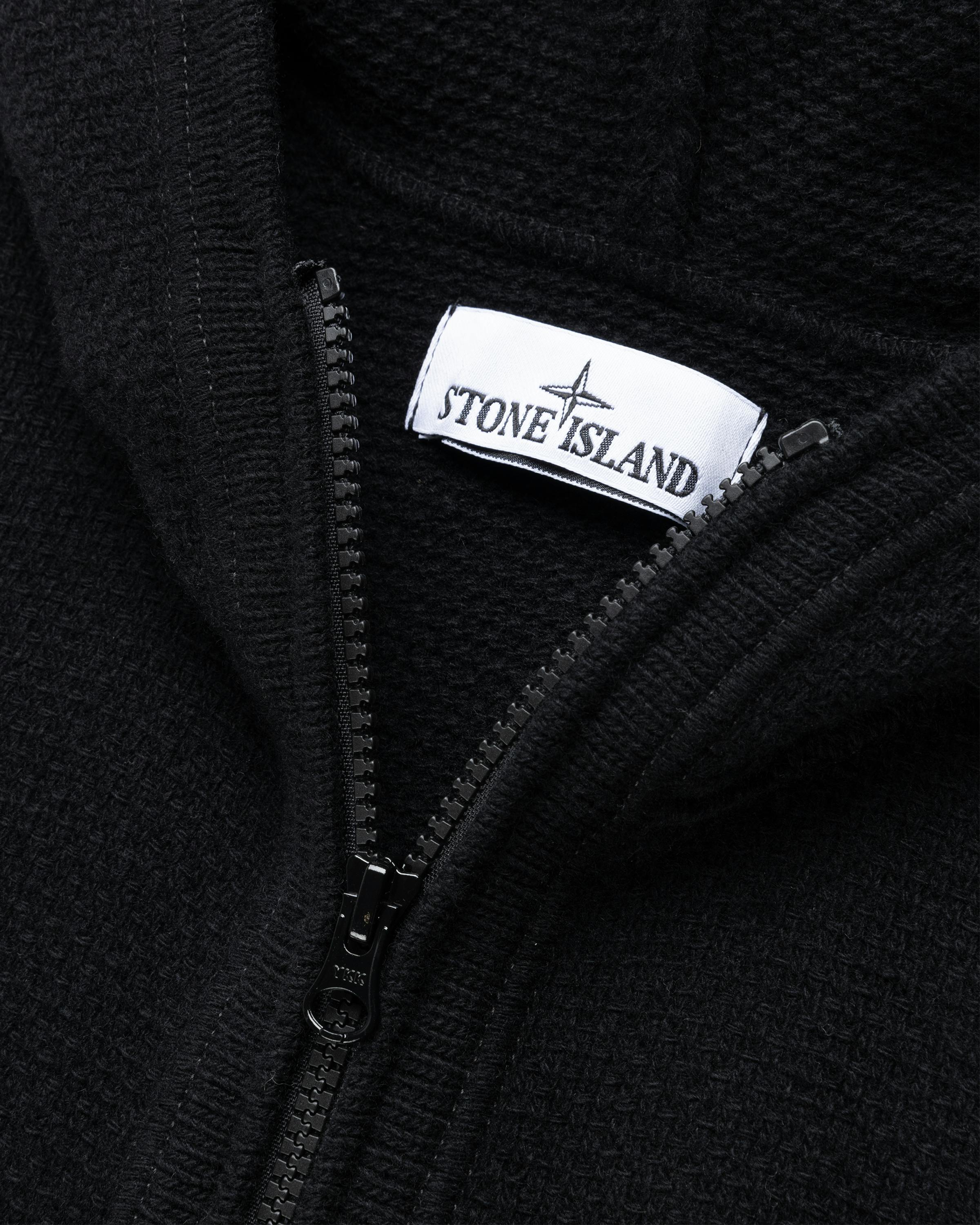 Stone Island – Full-Zip Hooded Cardigan Black - Crewnecks - Black - Image 6