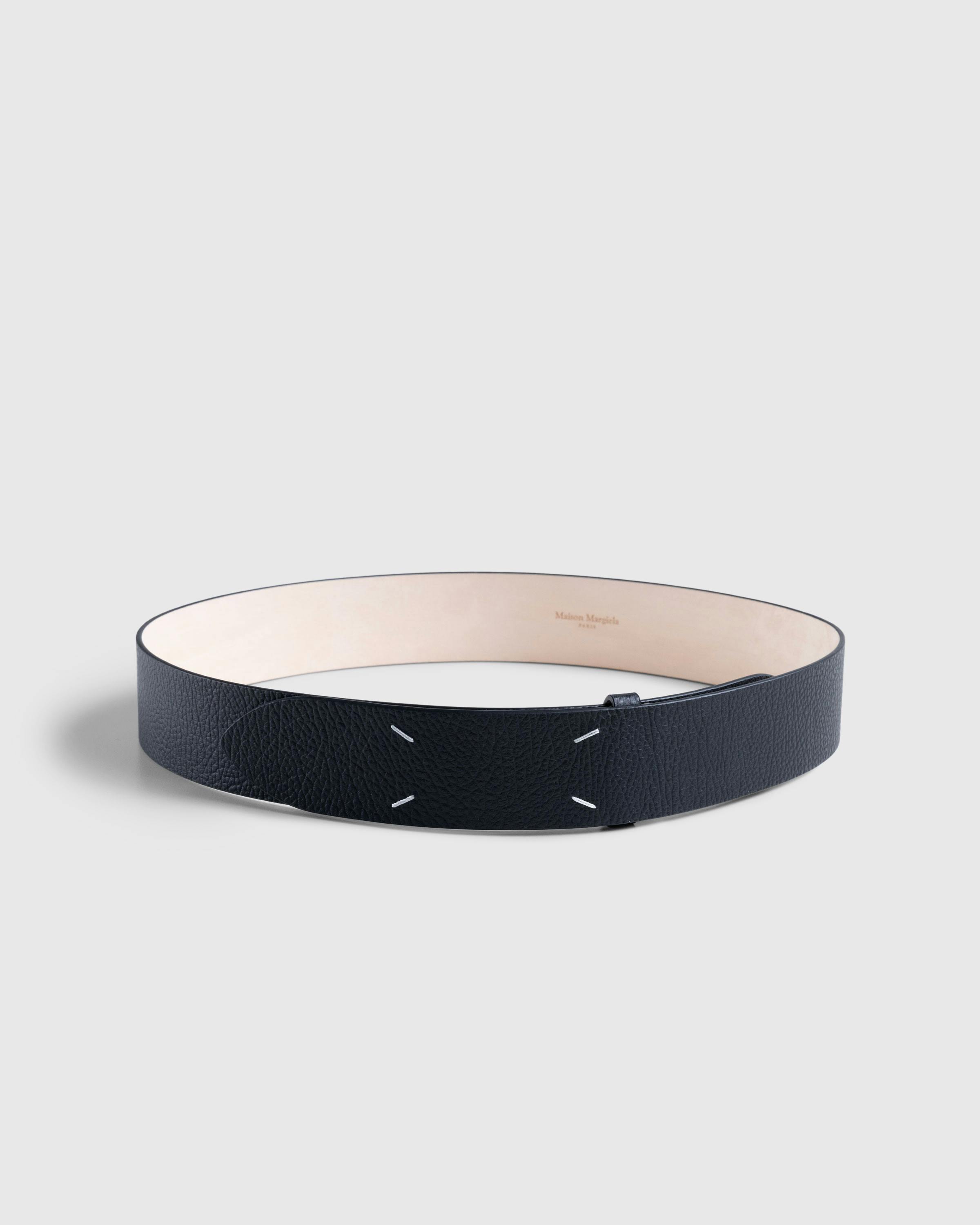 Maison Margiela – Four Stitches Belt Black - Belts - Black - Image 1