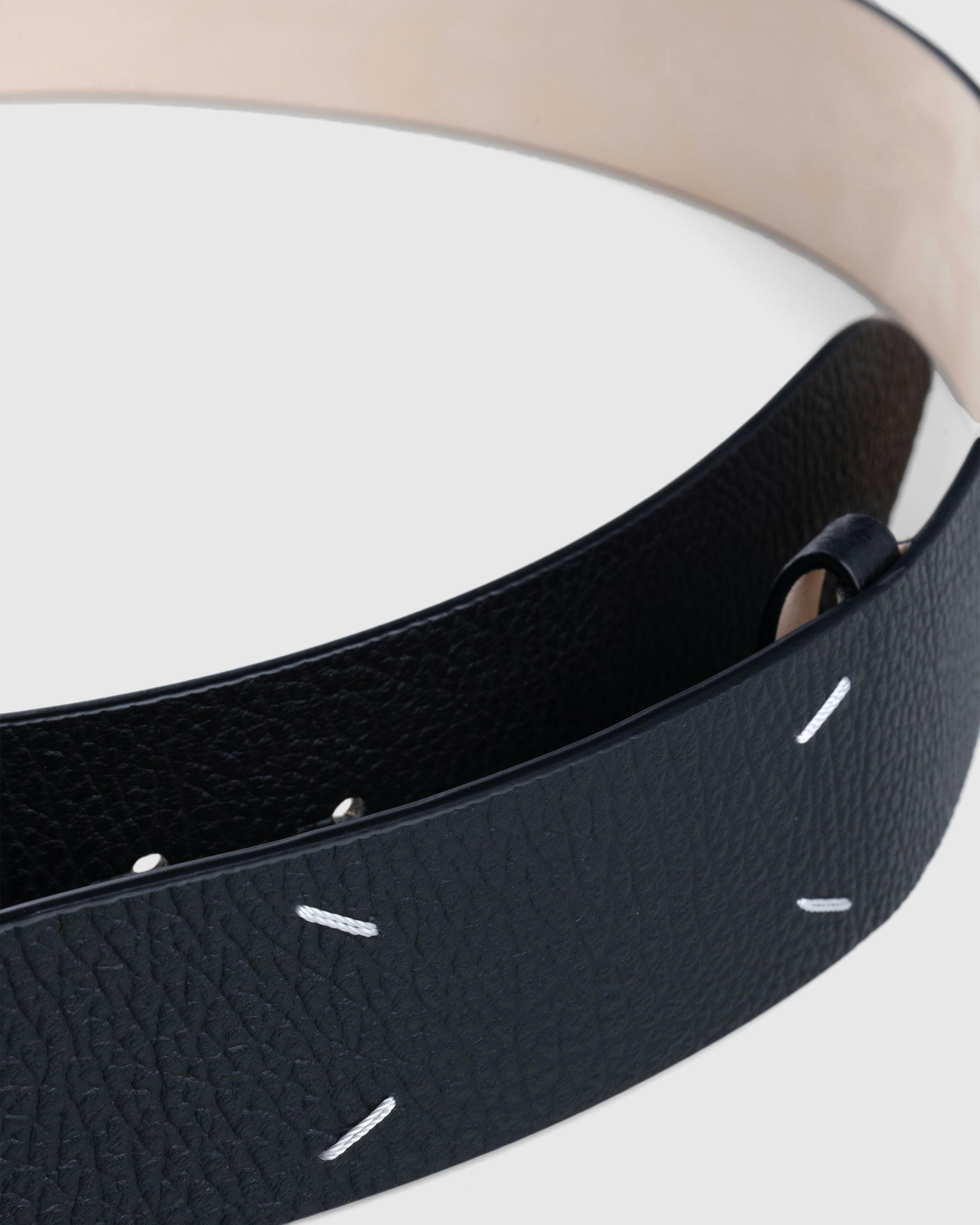 Maison Margiela – Four Stitches Belt Black - Belts - Black - Image 3