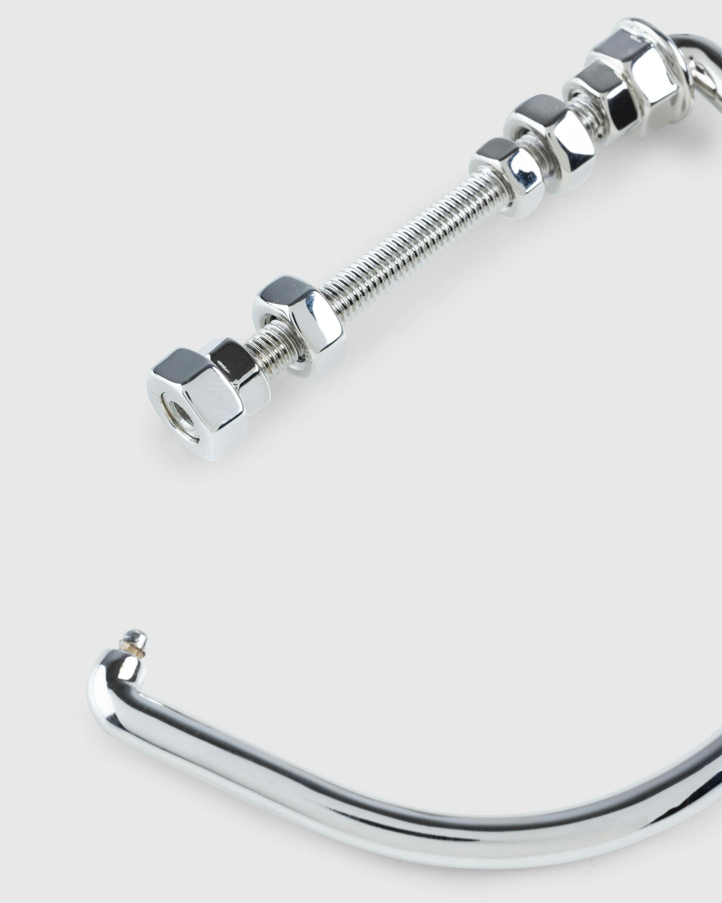 Maison Margiela – Bolt and Nut Bracelet Palladio Burattato - Bracelets - Silver - Image 5