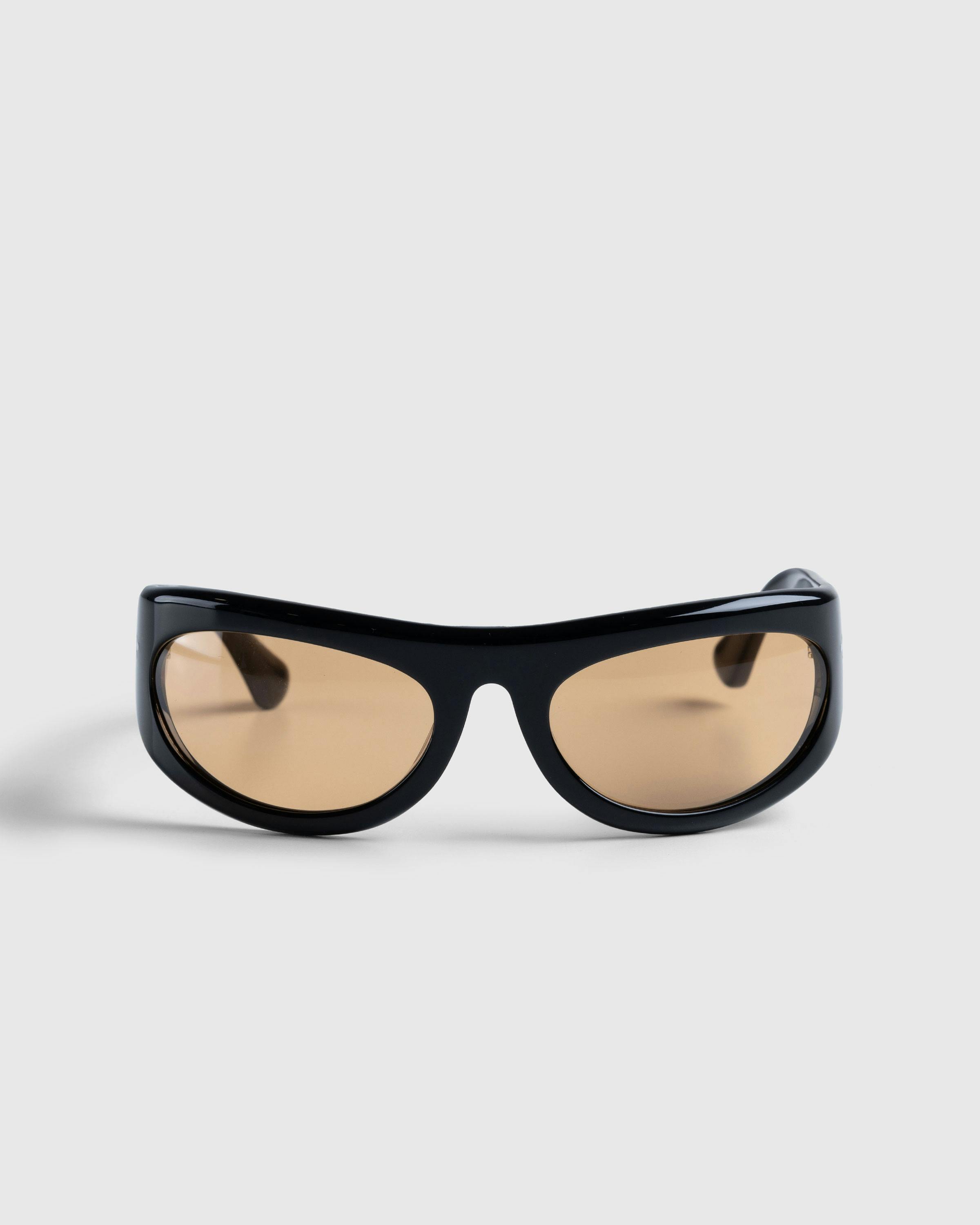 Port Tanger – Safaa Black Acetate/Amber Lens - Sunglasses - Orange - Image 1