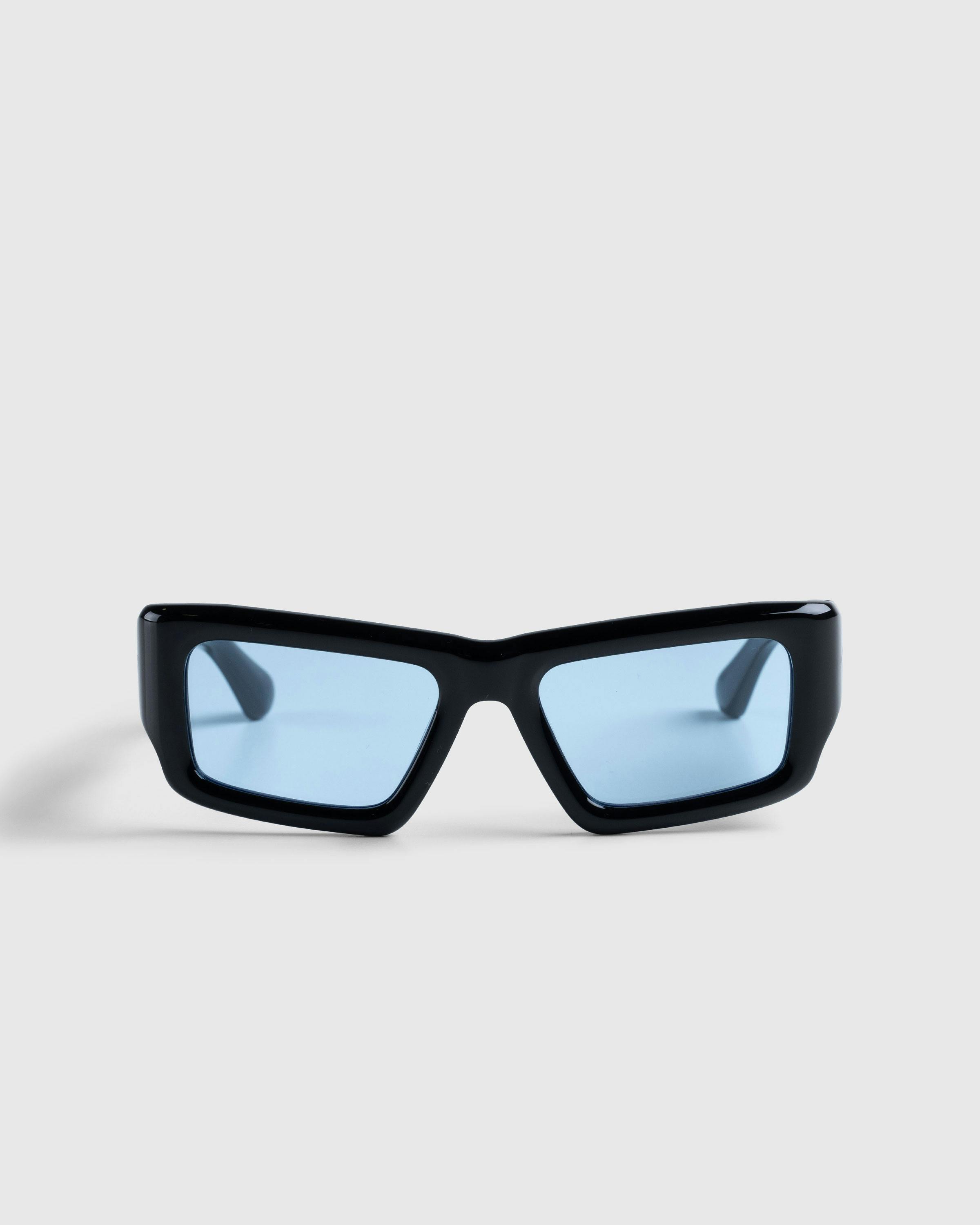 Port Tanger – Sabea Black Acetate/Rif Blue Lens - Sunglasses - Blue - Image 1