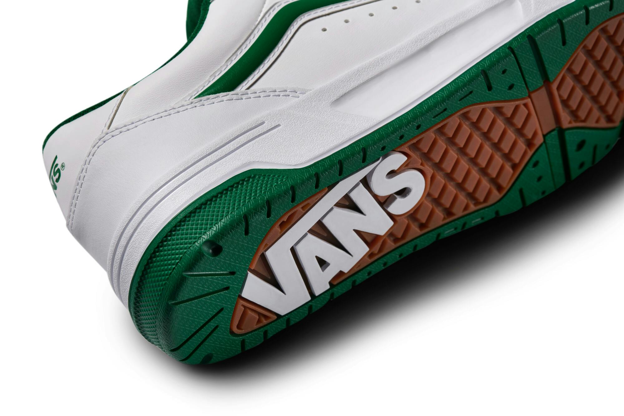 Vans' Mixxa, Upland, Hylane skate shoes in white, black, red, green, yellow colorways