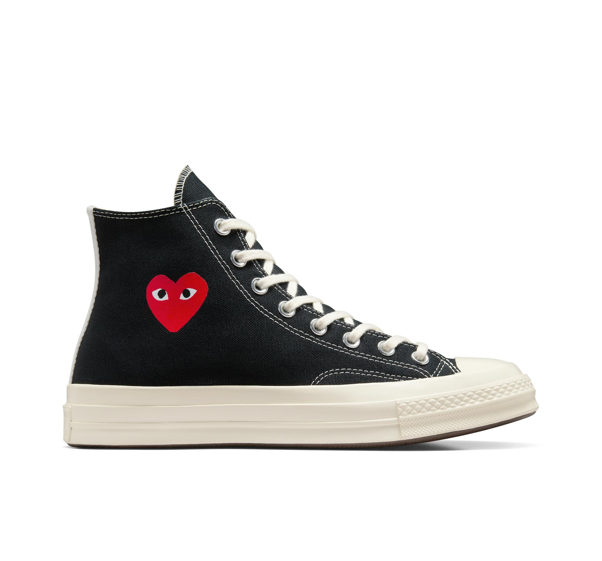 Comme des Garcons play converse in black and white