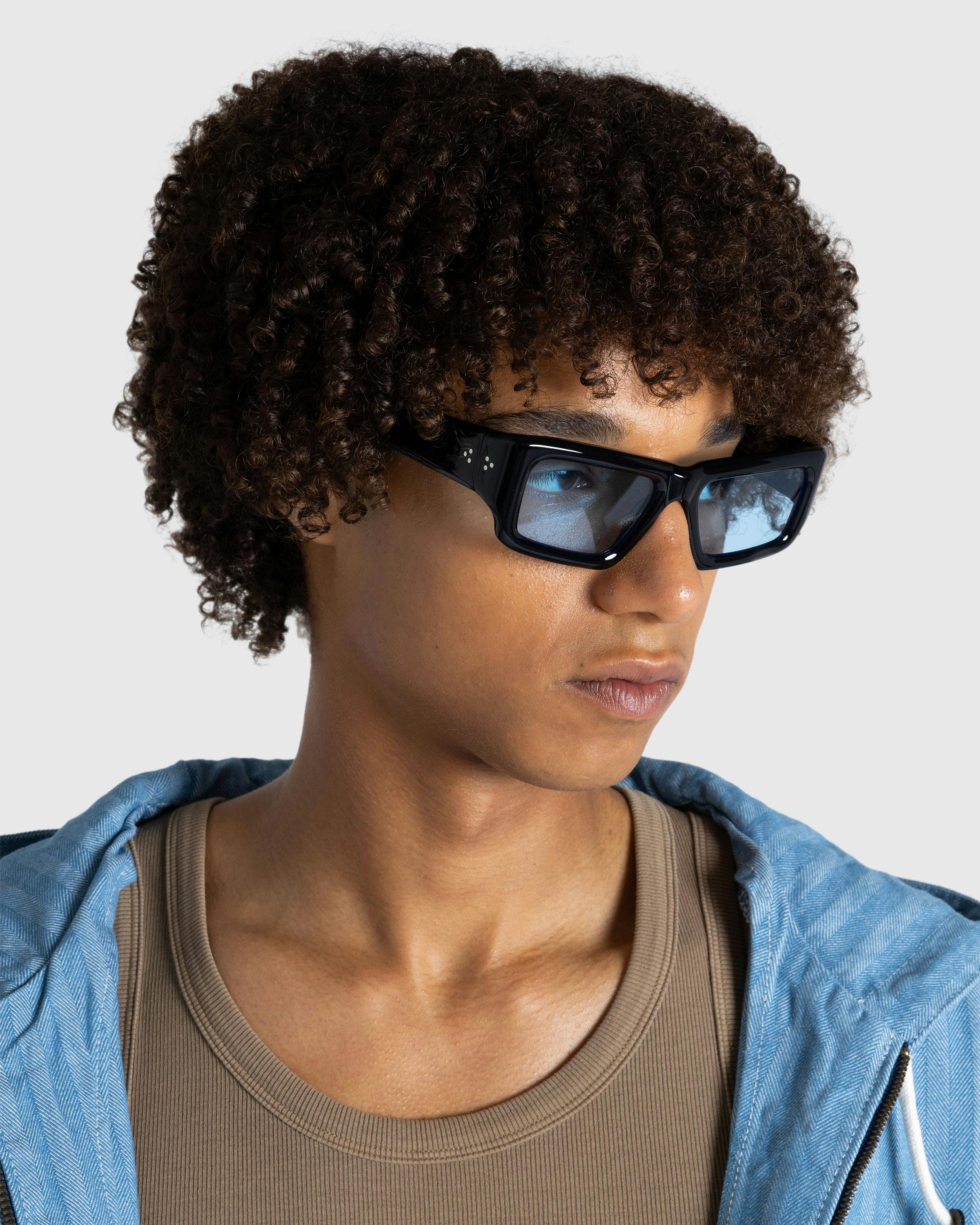 Port Tanger – Sabea Black Acetate/Rif Blue Lens - Sunglasses - Blue - Image 2