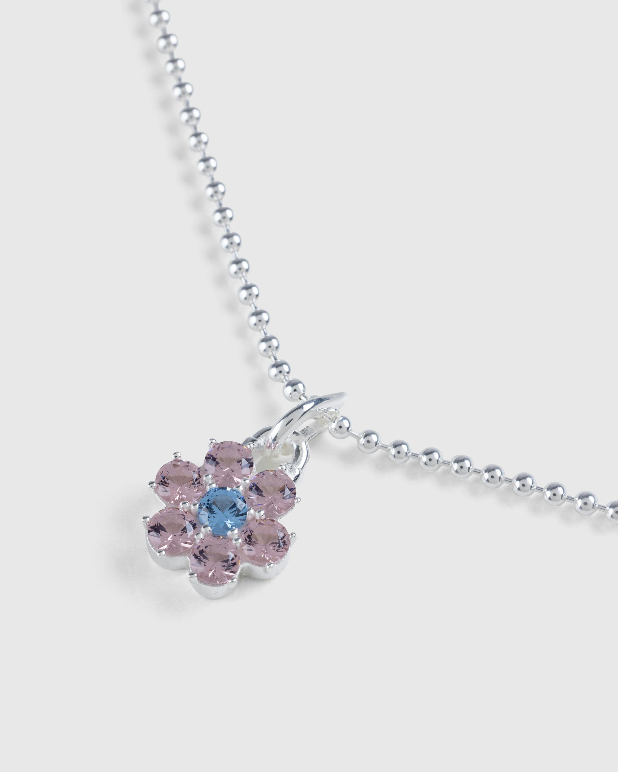 Hatton Labs – Daisy Pendant Sterling Silver/Morganite - Necklaces - Silver - Image 3