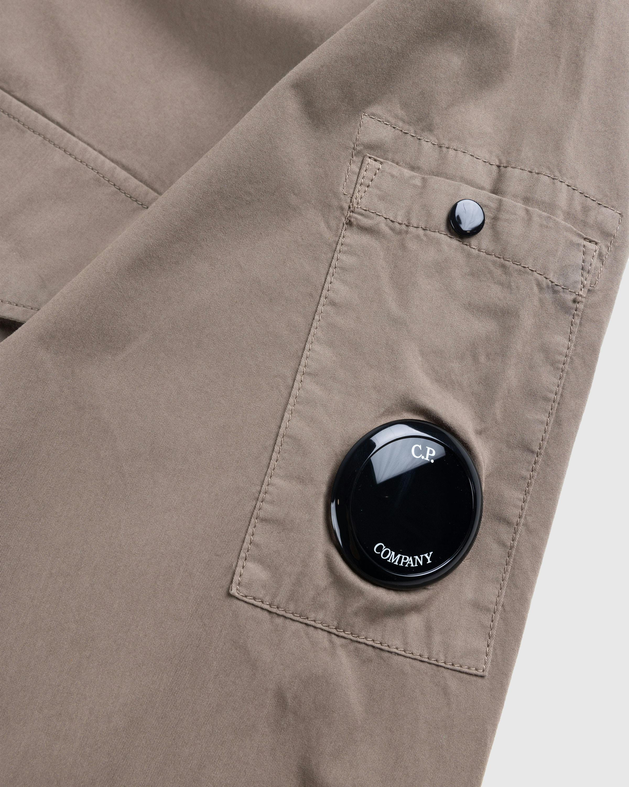 C.P. Company – Organic Gabardine Buttoned Utility Overshirt Walnut - Overshirt - Brown - Image 7