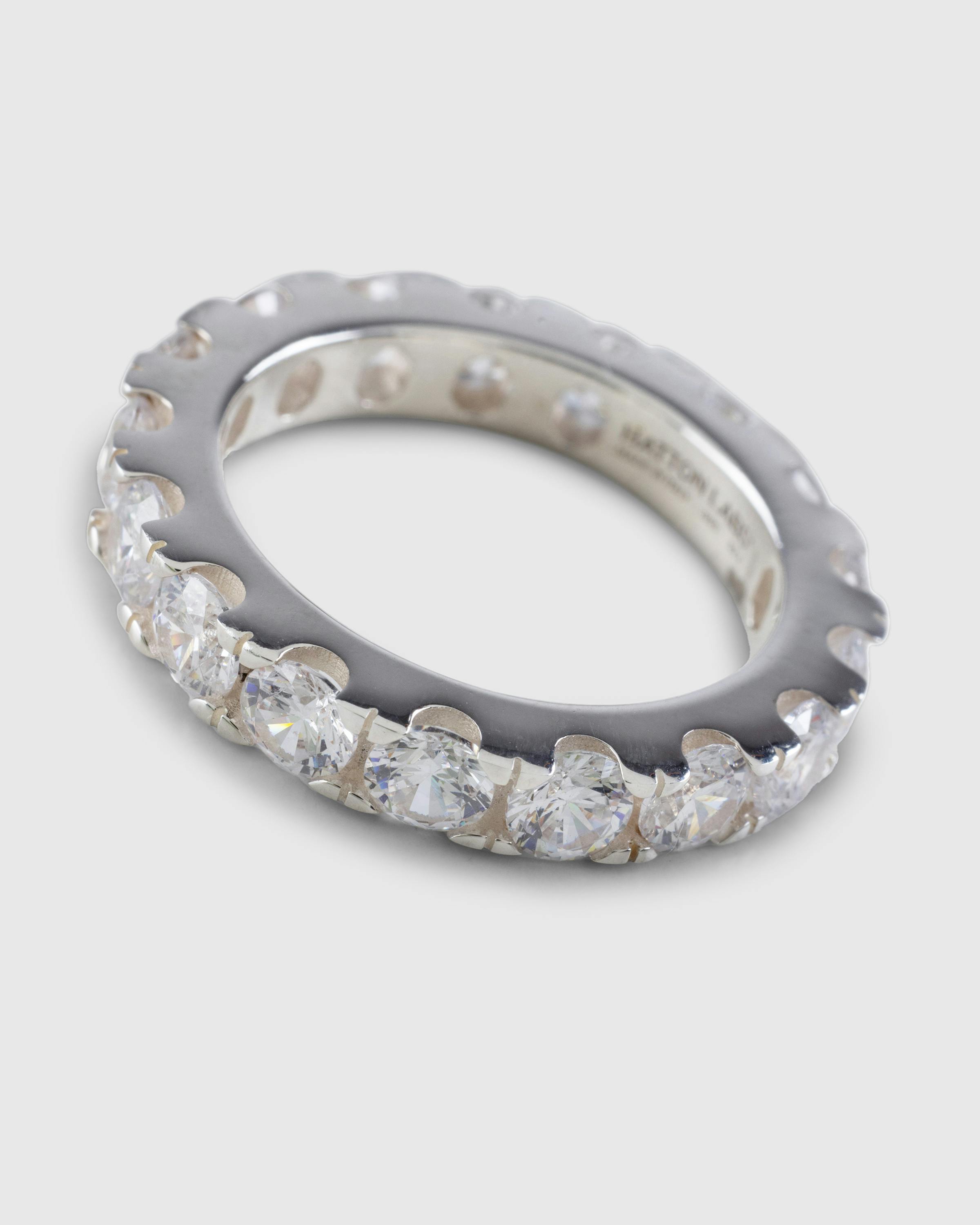 Hatton Labs – Classic Eternity Ring Sterling Silver/White - Rings - Silver - Image 4