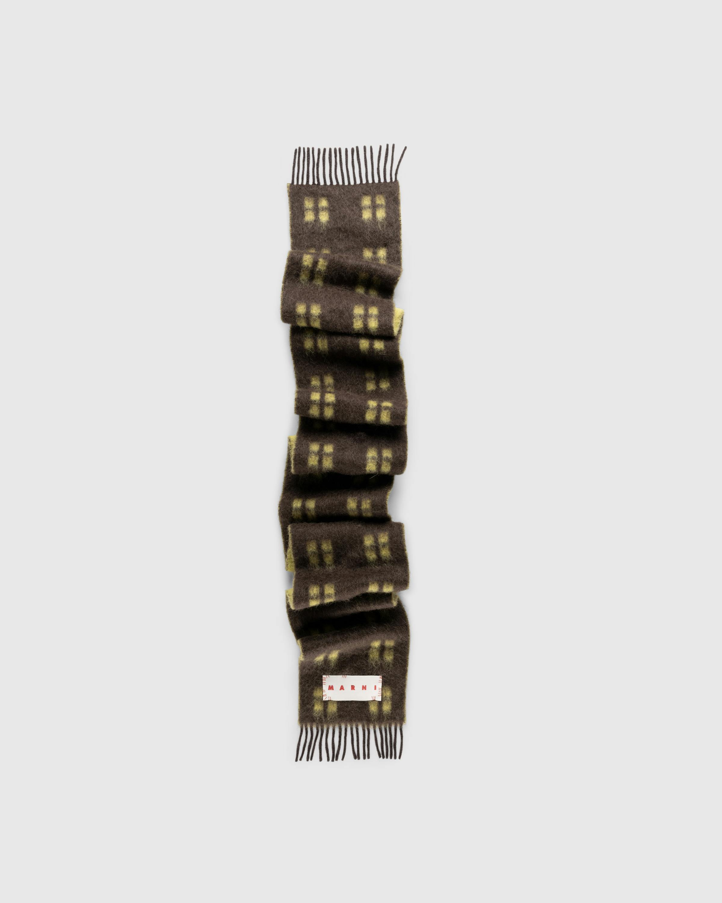 Marni – Wool Scarf Coffee - Knits - Brown - Image 1