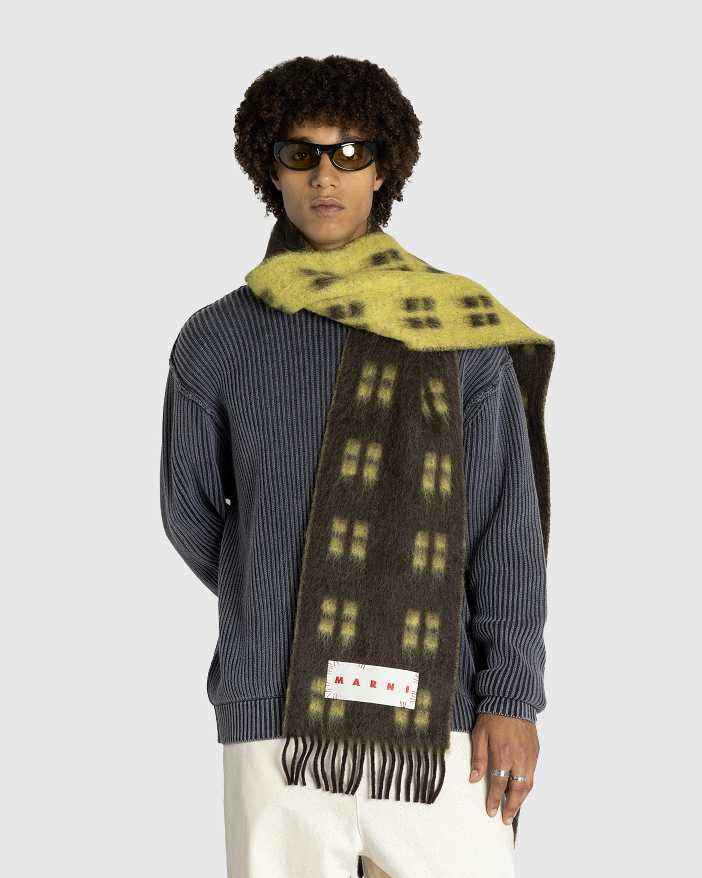 Marni – Wool Scarf Coffee - Knits - Brown - Image 2