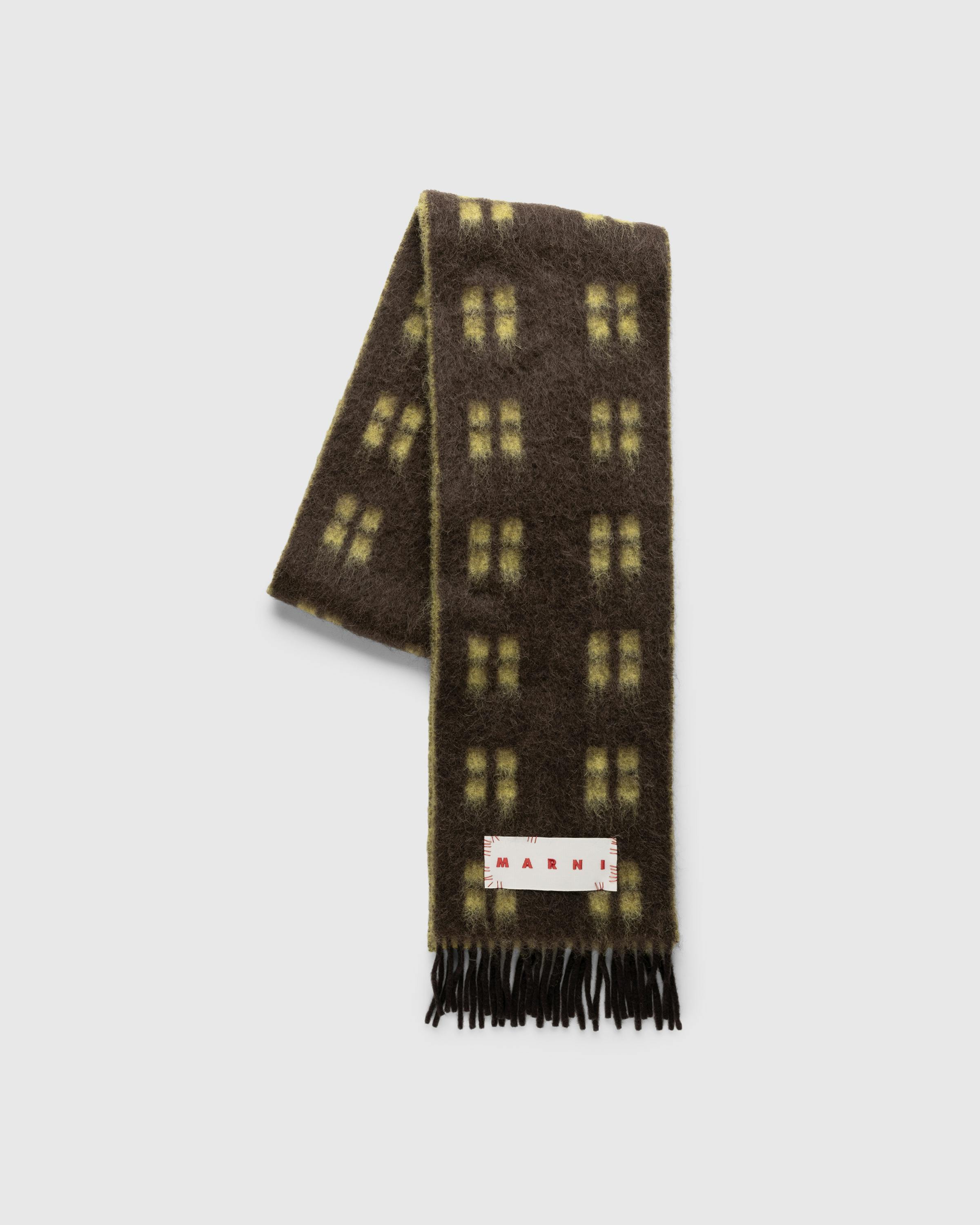 Marni – Wool Scarf Coffee - Knits - Brown - Image 3