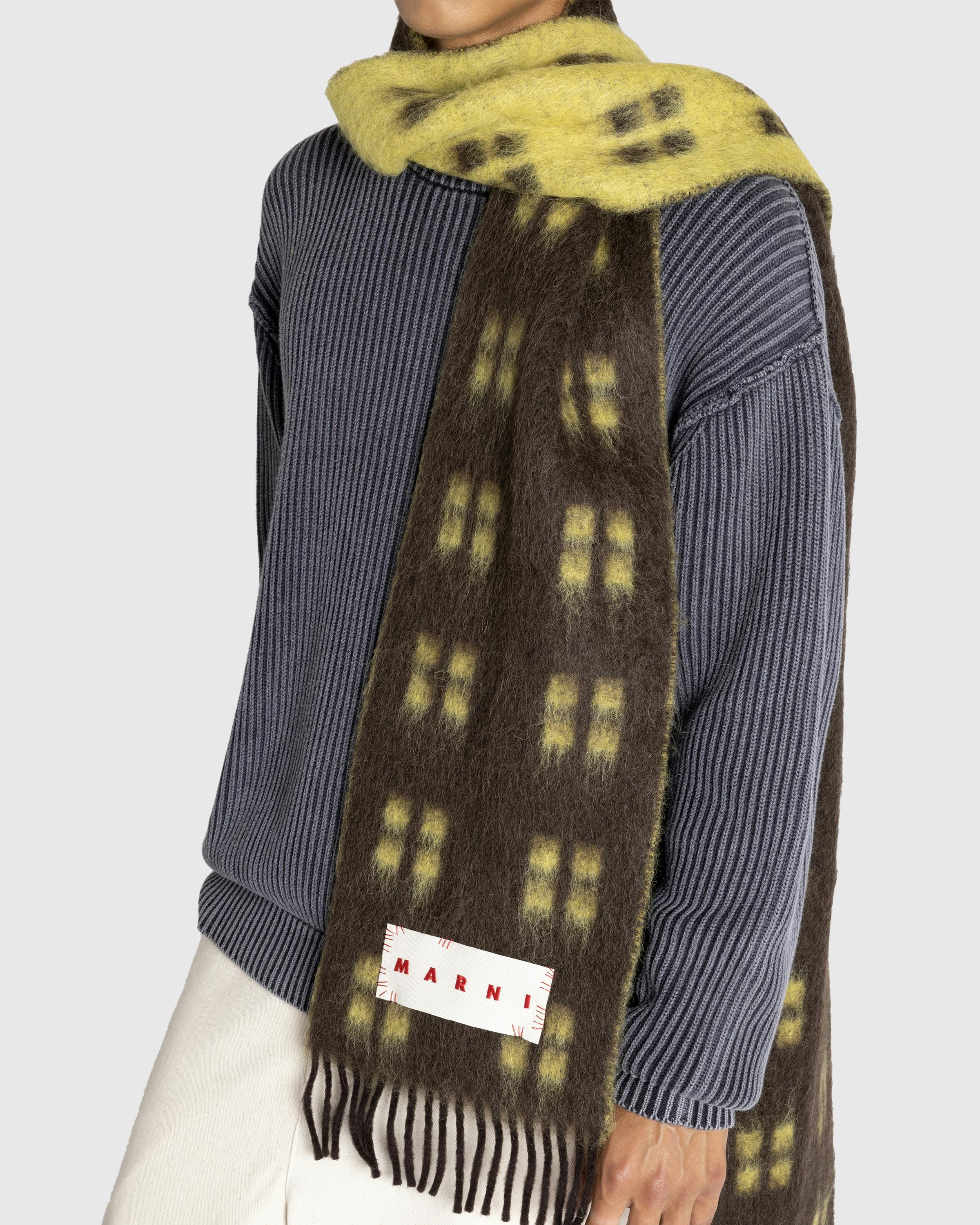 Marni – Wool Scarf Coffee - Knits - Brown - Image 4