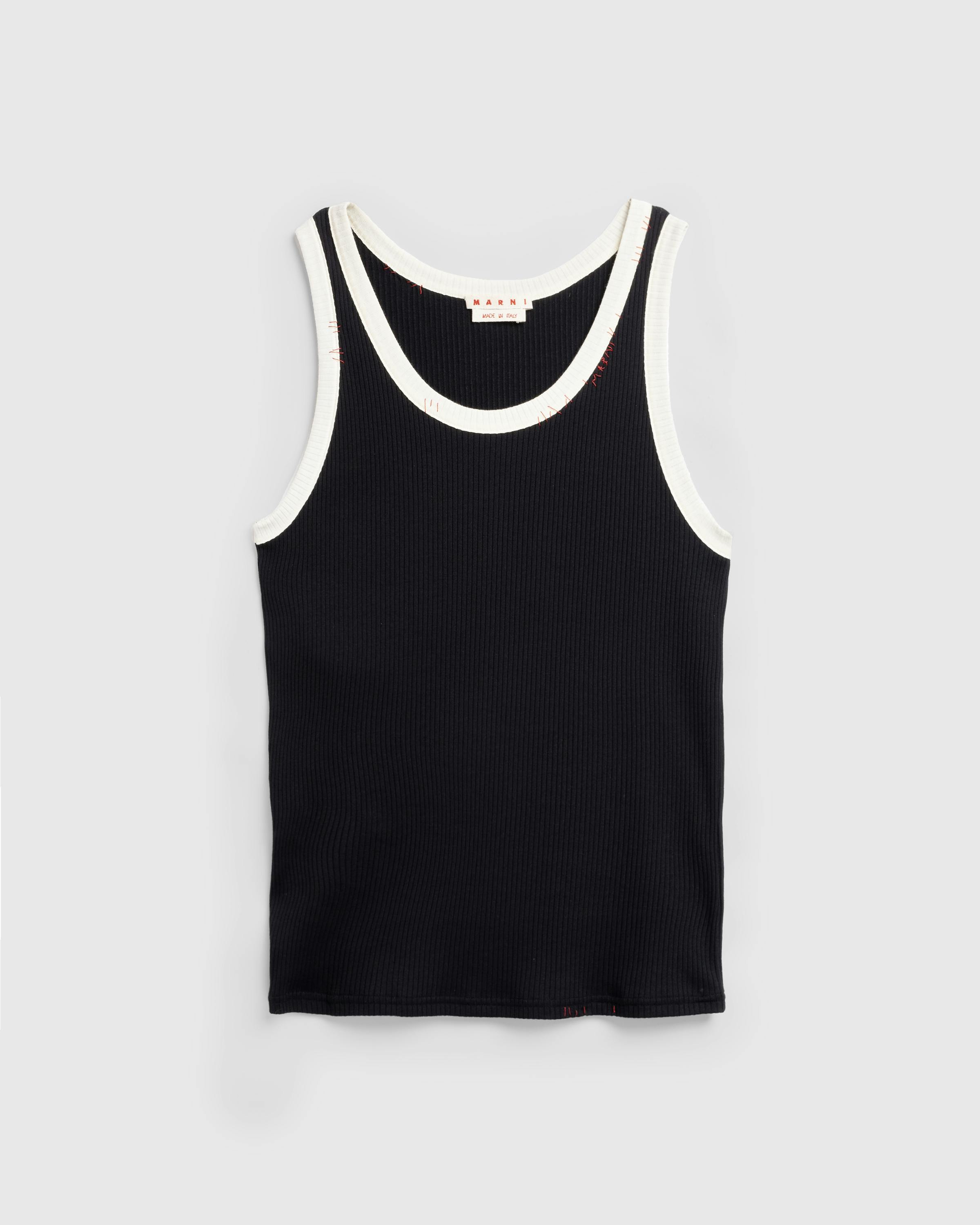 Marni – Knit Tank Top Black - Tank Tops - Black - Image 1