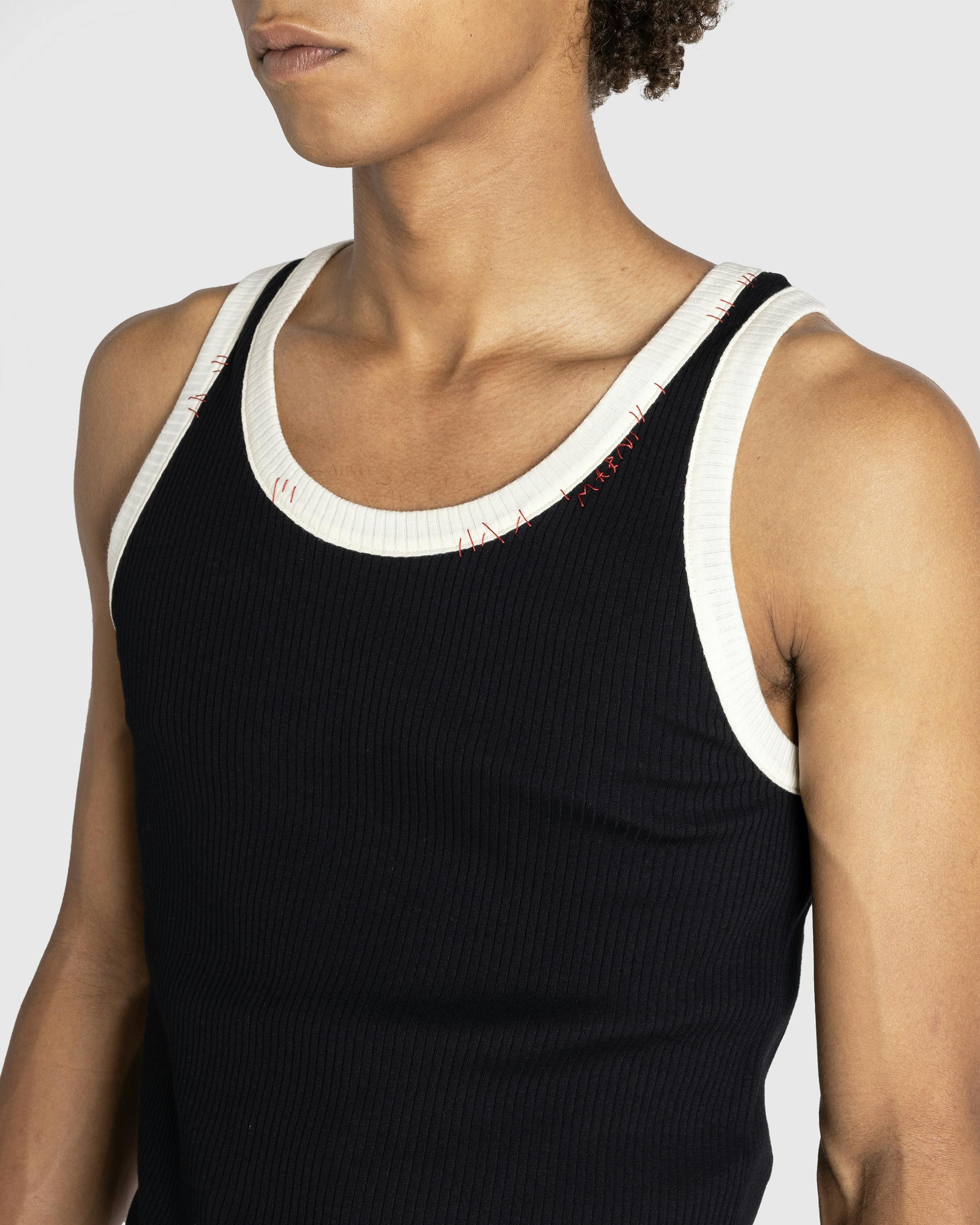 Marni – Knit Tank Top Black - T-Shirts - Black - Image 5