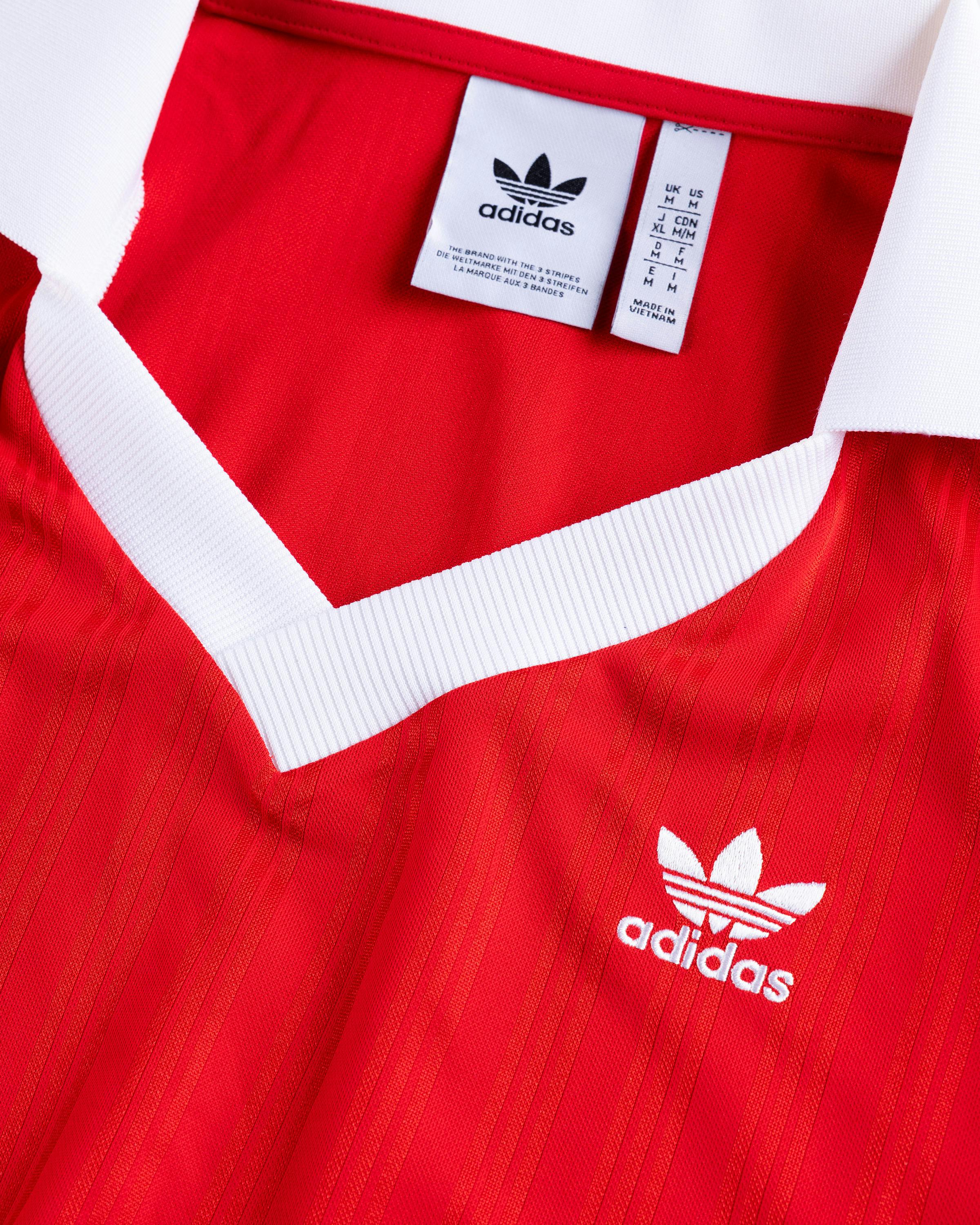 Adidas – Adicolor Piqué Football Long-Sleeve Tee Red - Polos - Red - Image 7