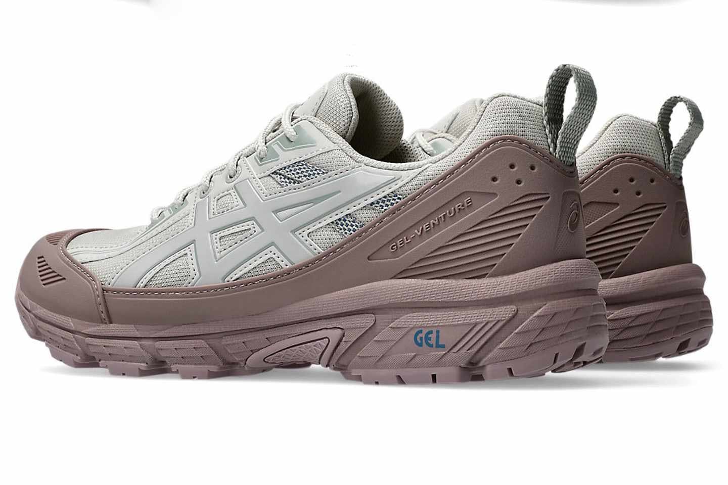 asics gel-venture 6 shield in a white and grey colorway