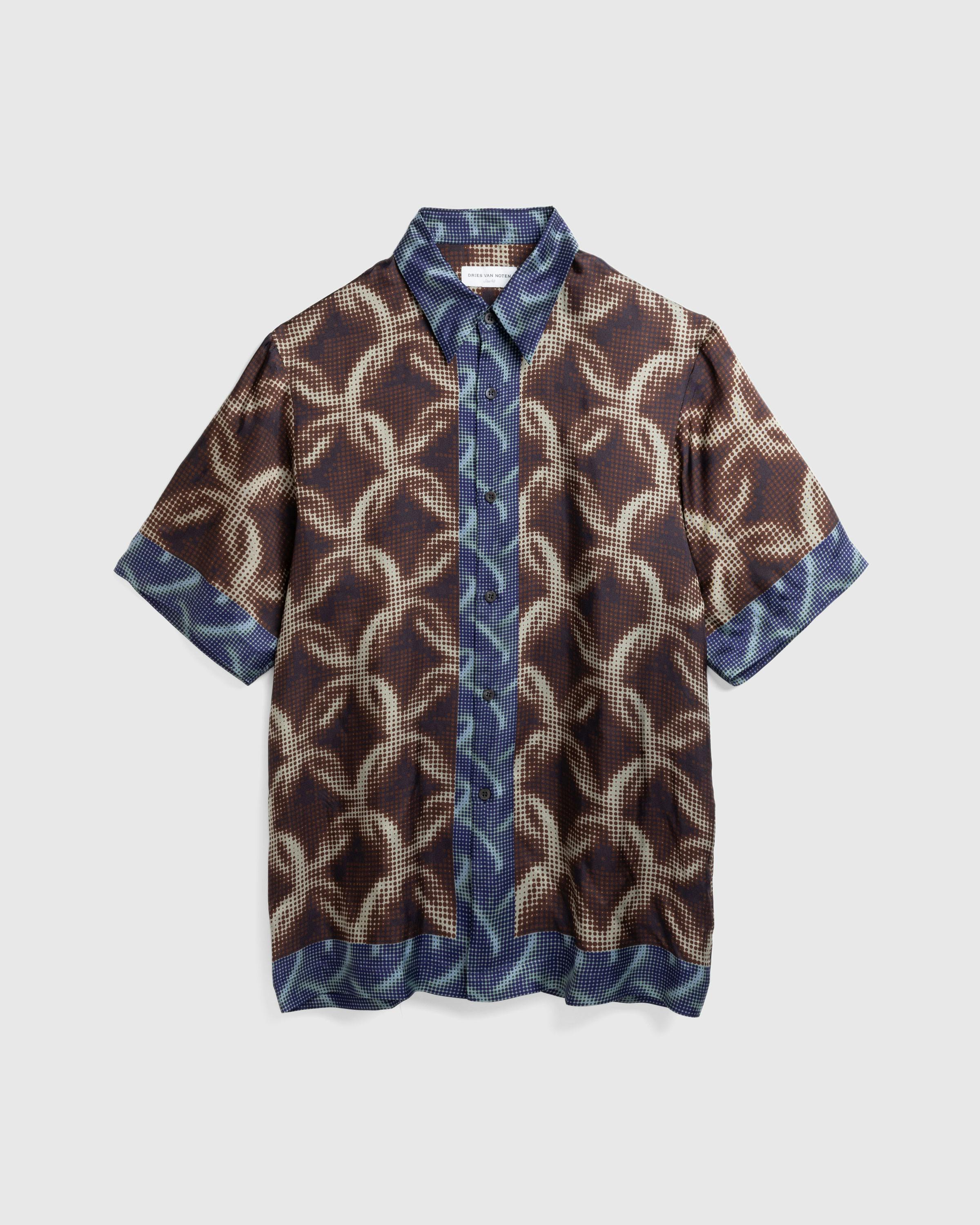 Dries van Noten – Clasen Shirt Dessin A - Longsleeve Shirts - Brown - Image 1