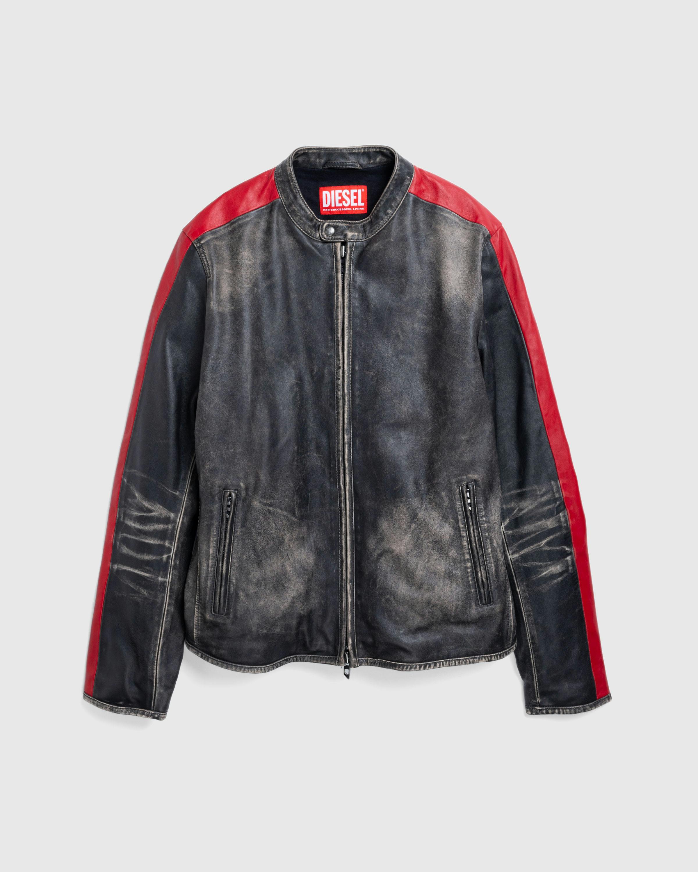 Diesel – L-Renn Jacket Black - Leather Jackets - Black - Image 1