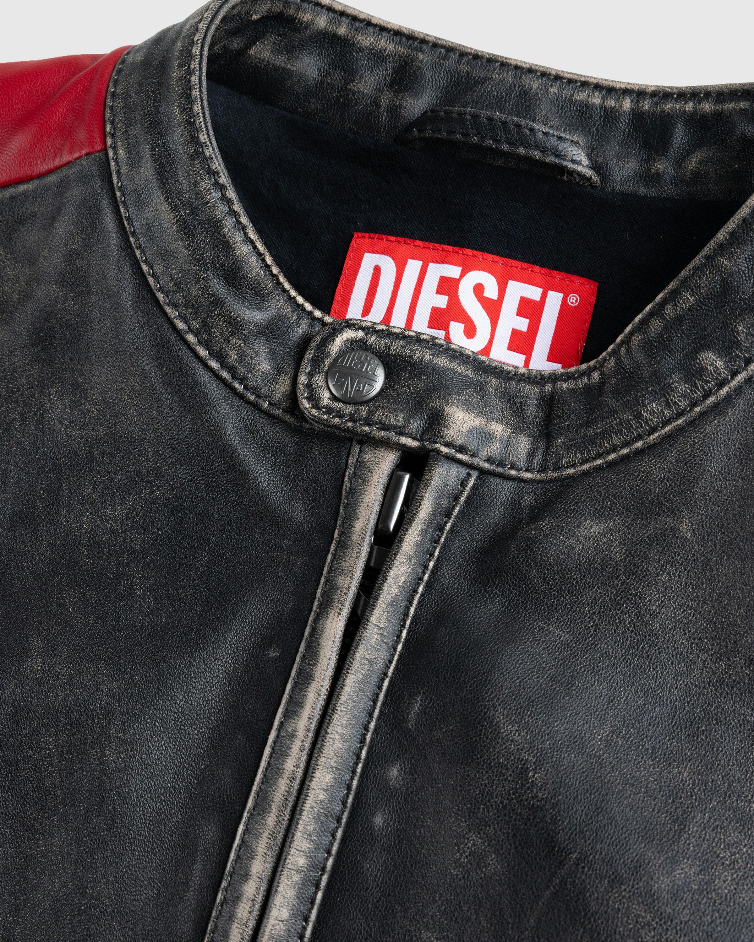 Diesel – L-Renn Jacket Black - Leather Jackets - Black - Image 7