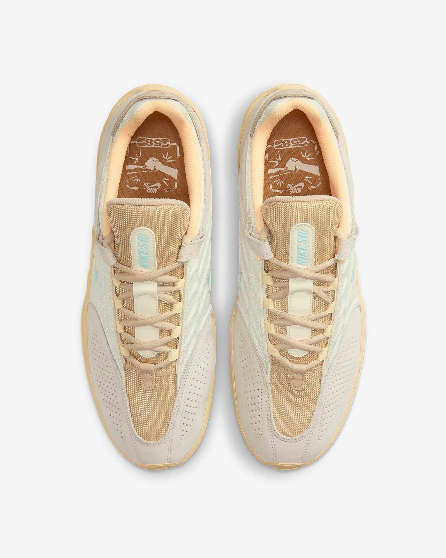 Nike SB's Vertebrae skate sneaker in beige and earth-toned colorways