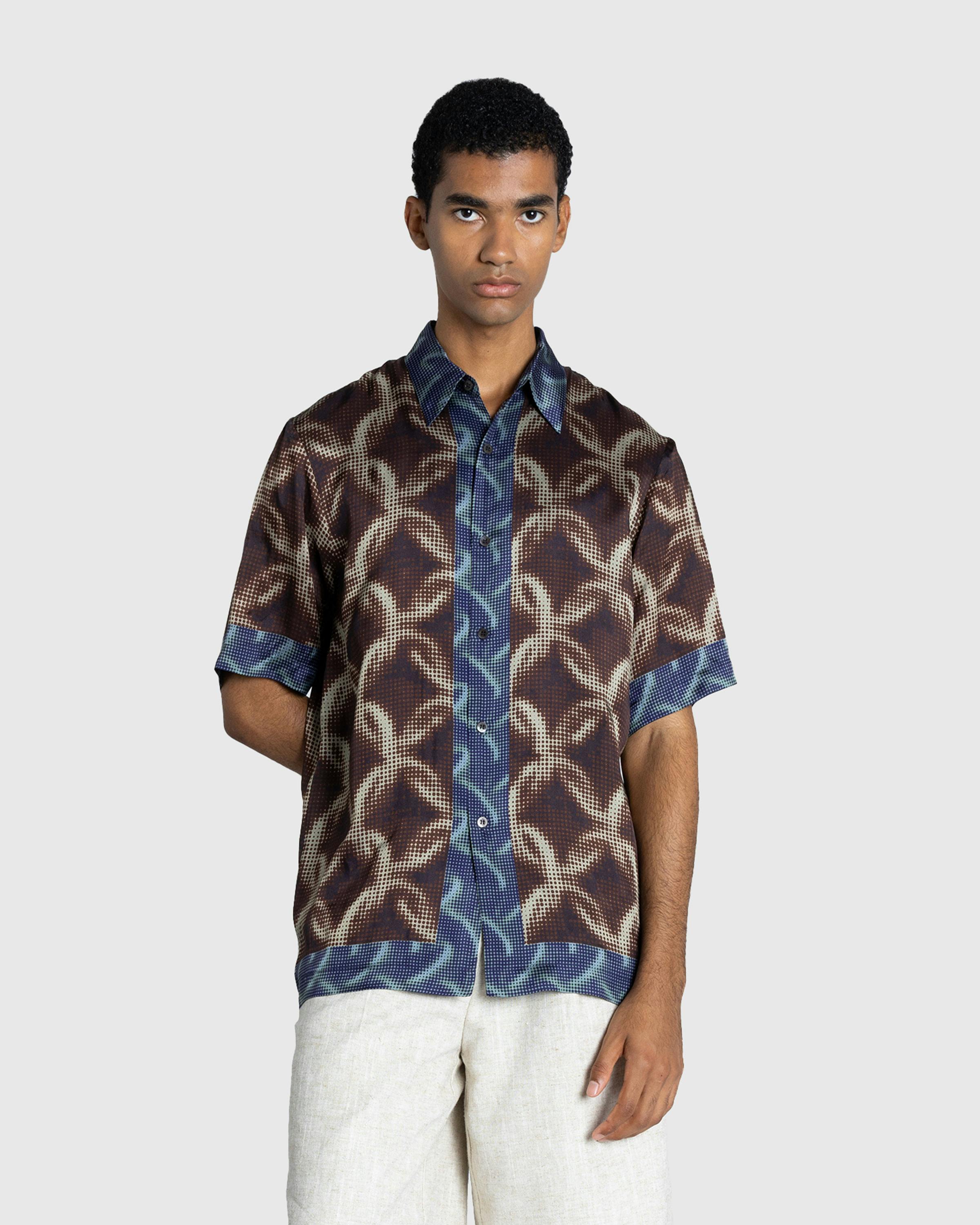 Dries van Noten – Clasen Shirt Dessin A - Longsleeve Shirts - Brown - Image 2