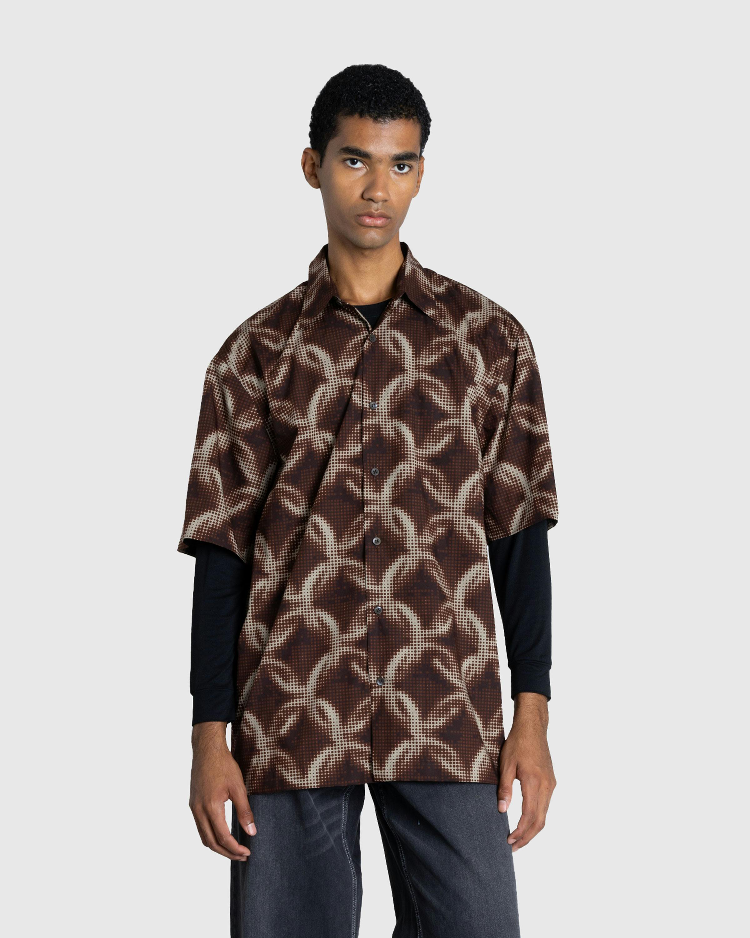 Dries van Noten – Cassidye Shirt Brown - Shortsleeve Shirts - Brown - Image 2