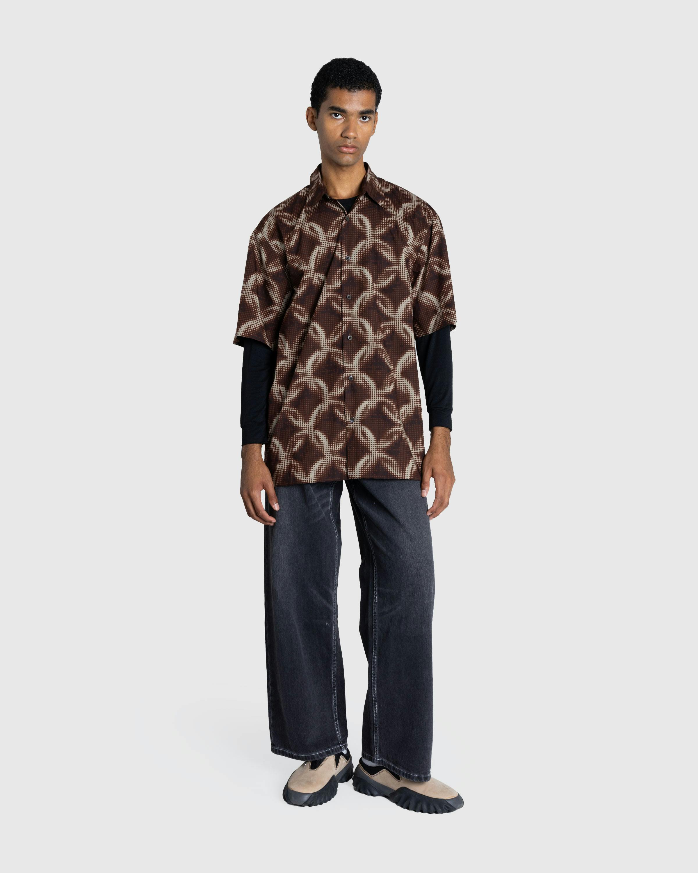 Dries van Noten – Cassidye Shirt Brown - Shortsleeve Shirts - Brown - Image 3