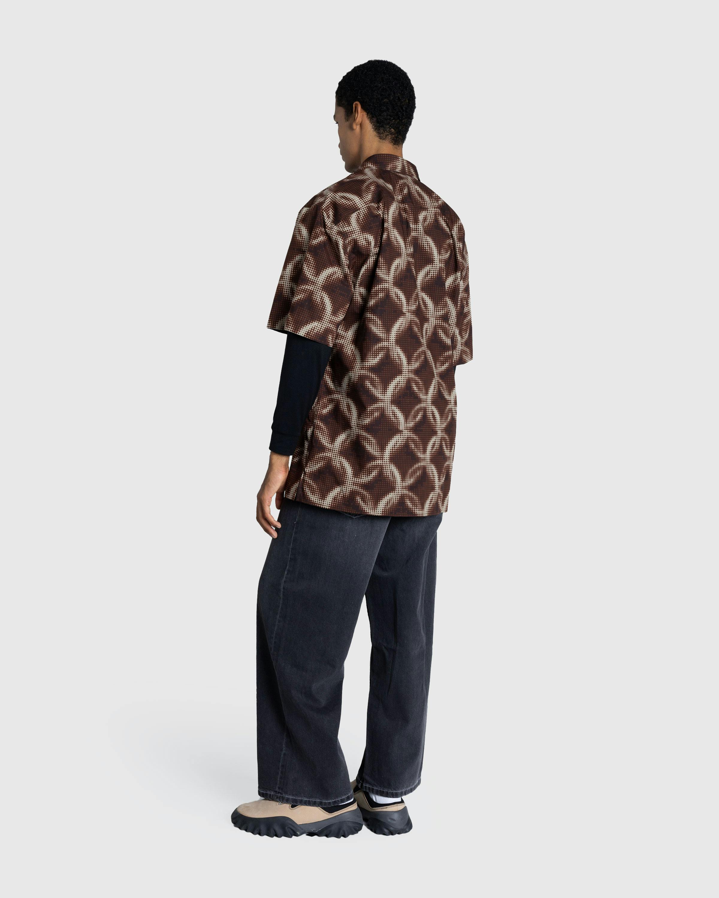 Dries van Noten – Cassidye Shirt Brown - Shortsleeve Shirts - Brown - Image 4