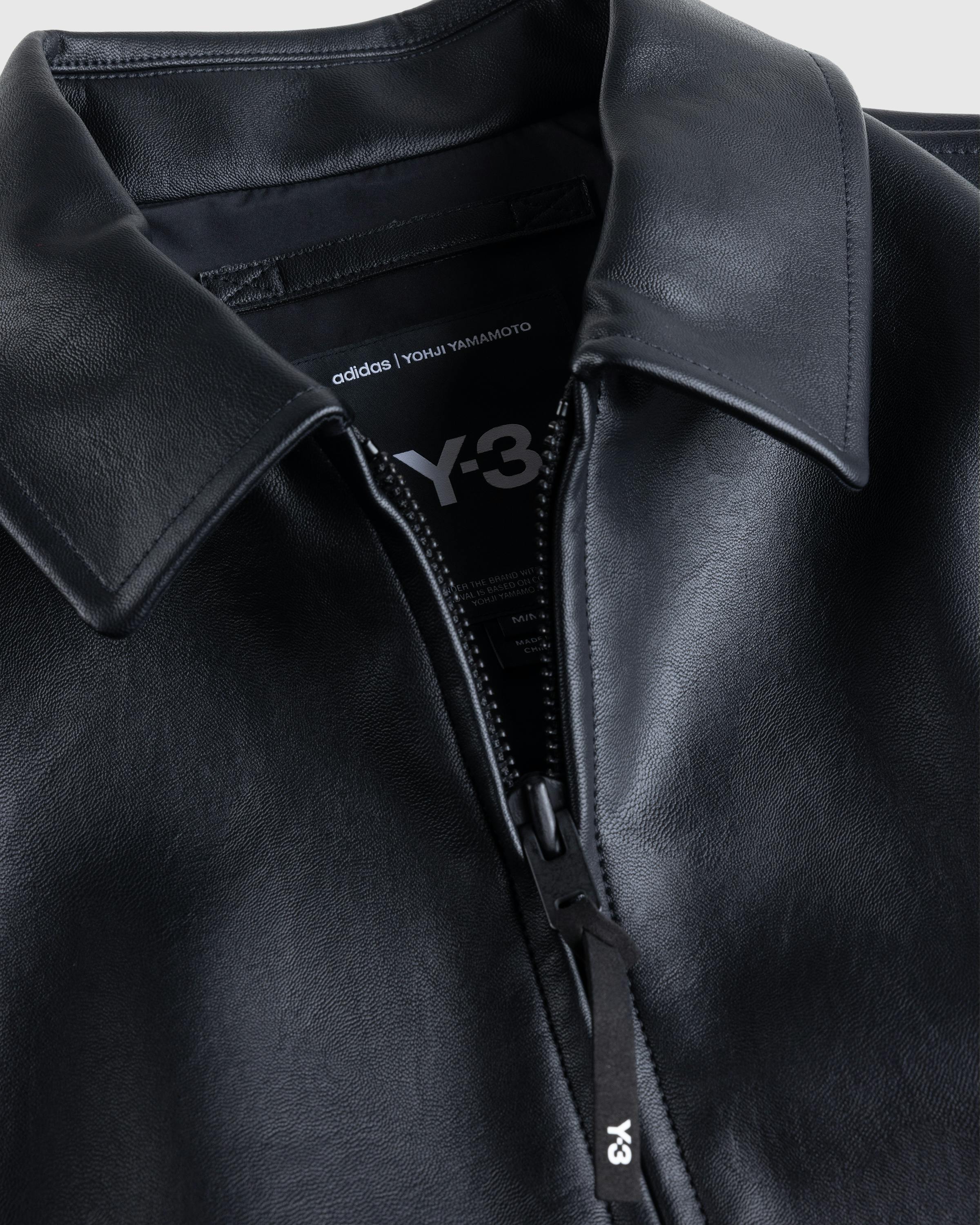 Y-3 – Pleather Jacket Black - Leather Jackets - Image 6