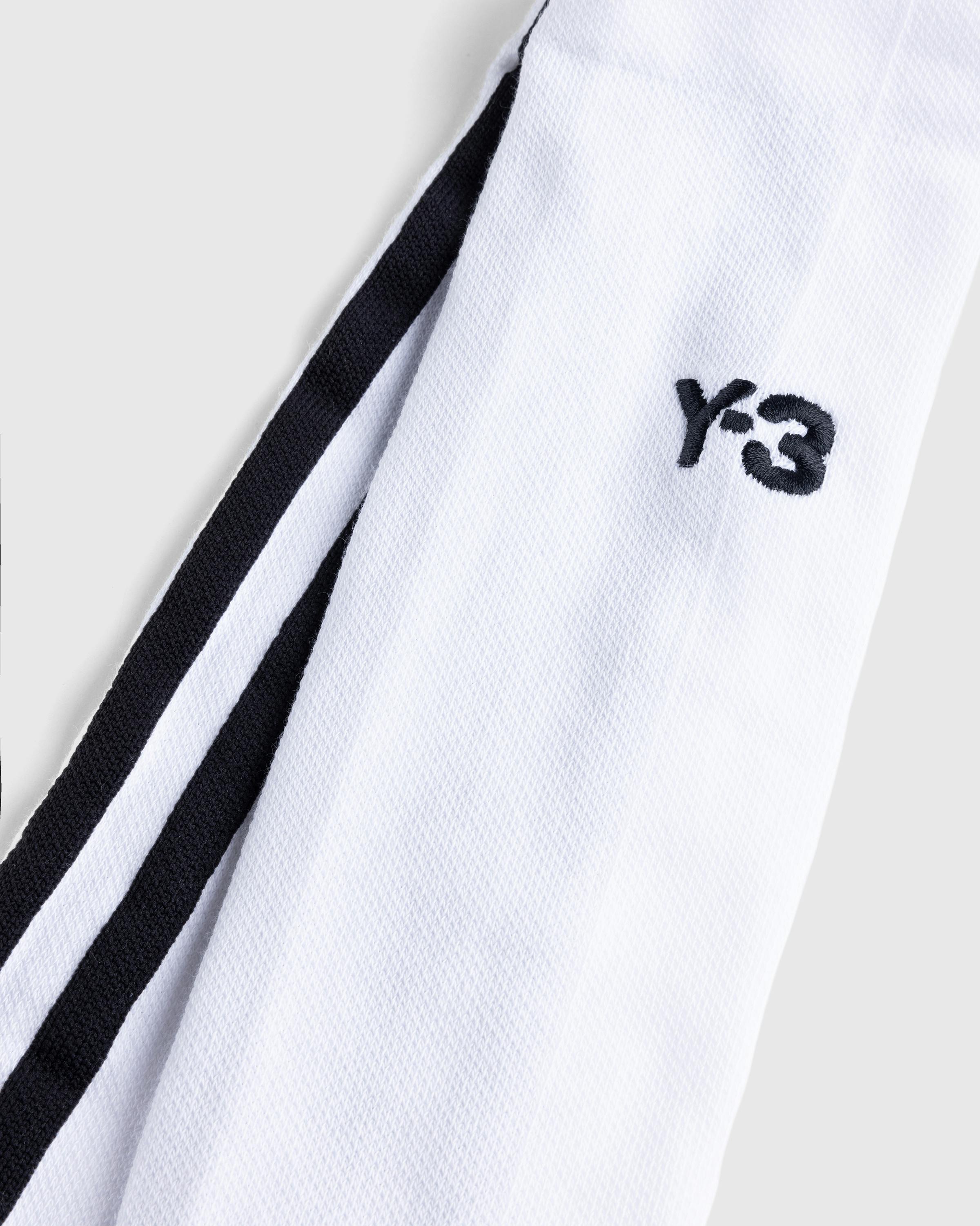 Y-3 – K STRP Sock White - Crew - Image 2