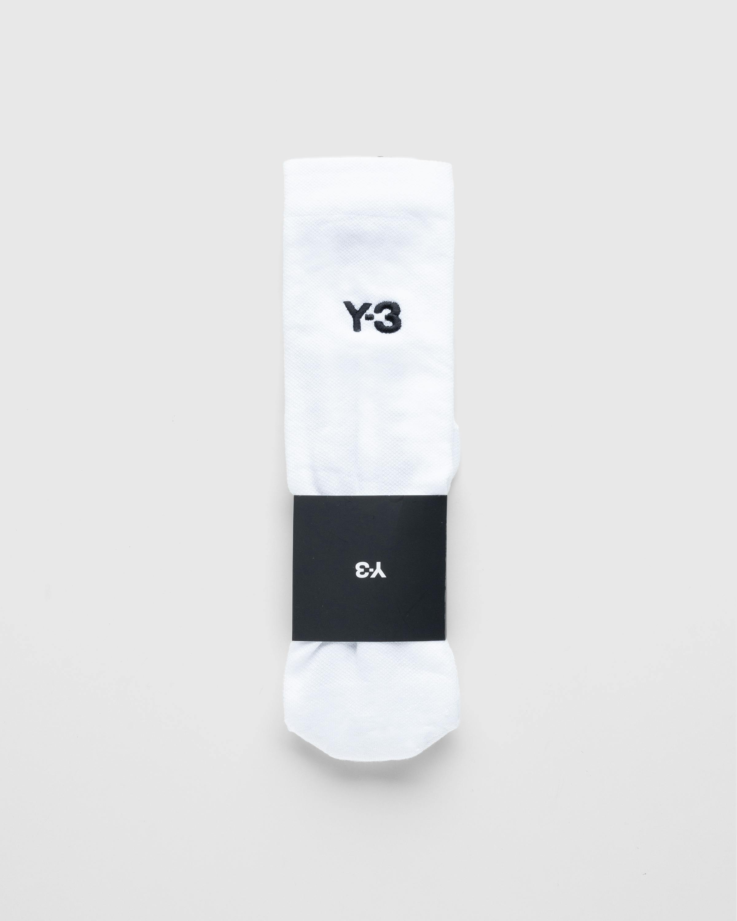 Y-3 – K STRP Sock White - Crew - Image 3