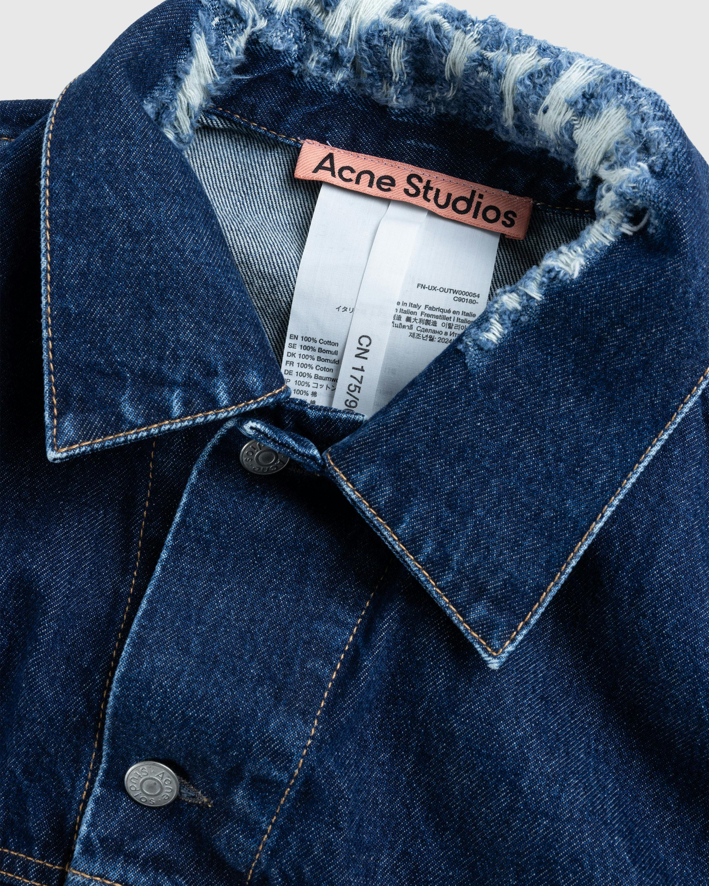 Acne Studios – Distressed Denim Jacket Mid Blue - Denim Jackets - Blue - Image 6