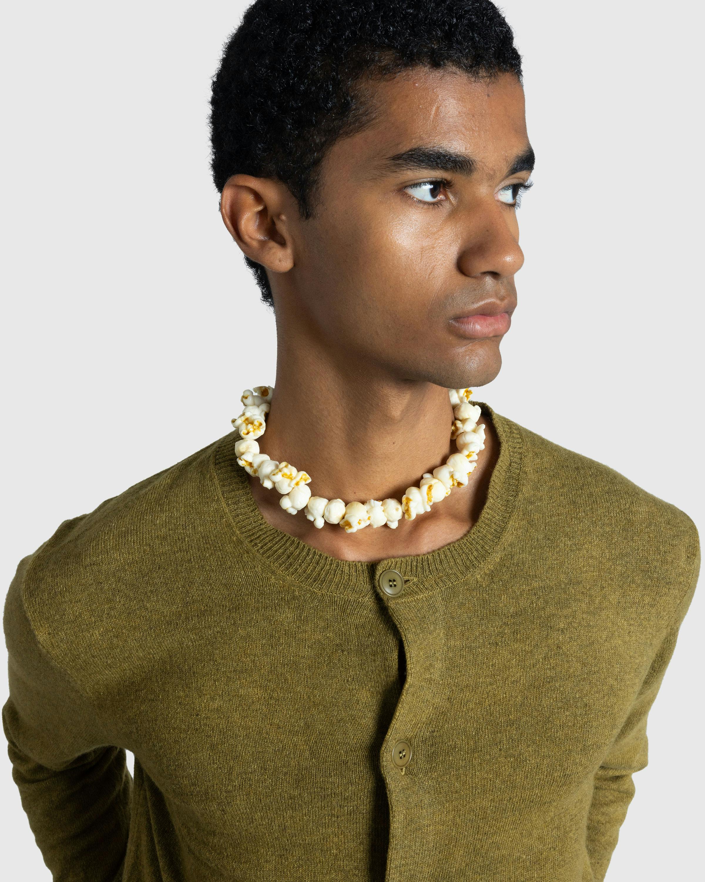 Acne Studios – Popcorn Necklace Silver/White - Necklaces - Silver - Image 2